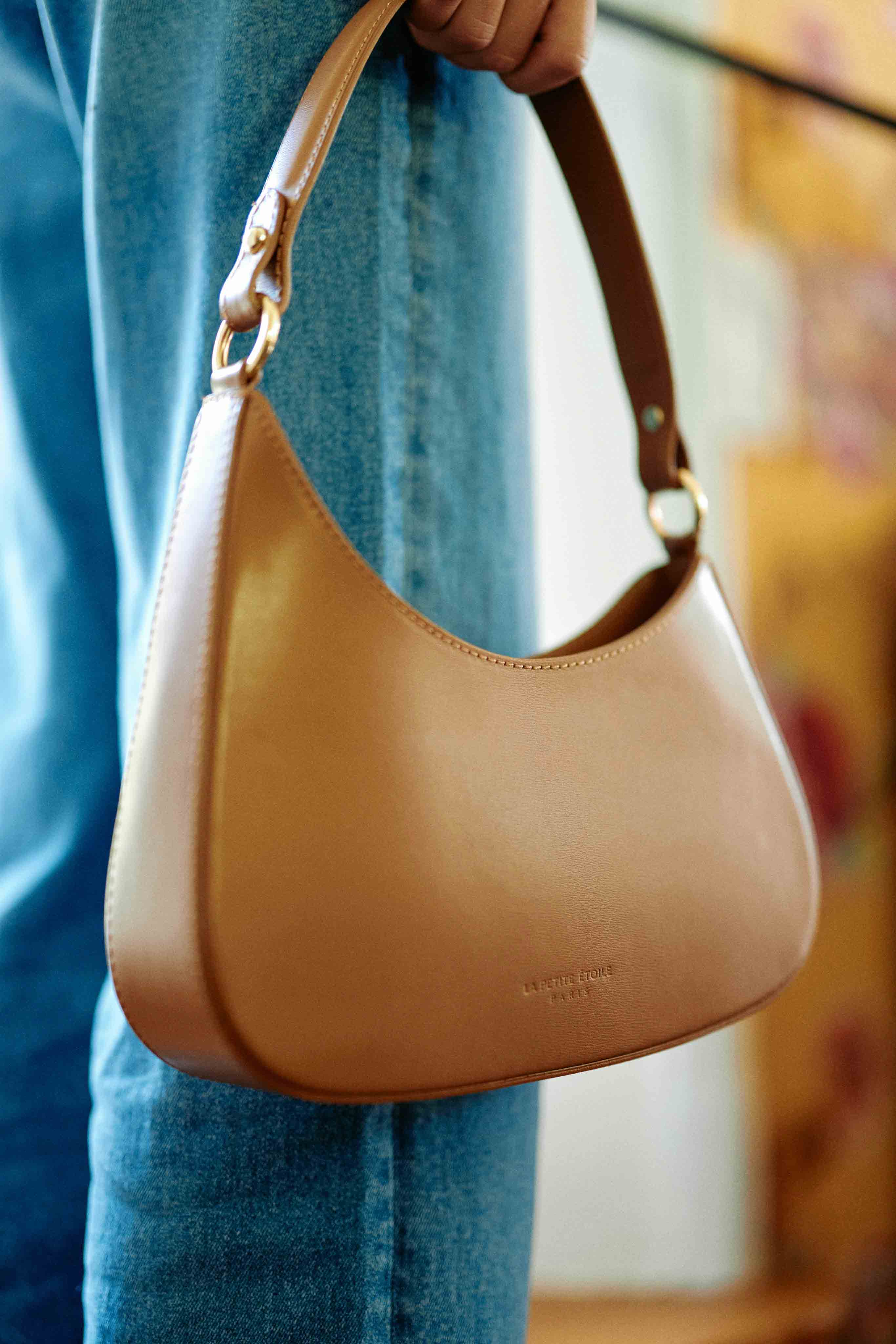 Sac cuir Adam - Camel