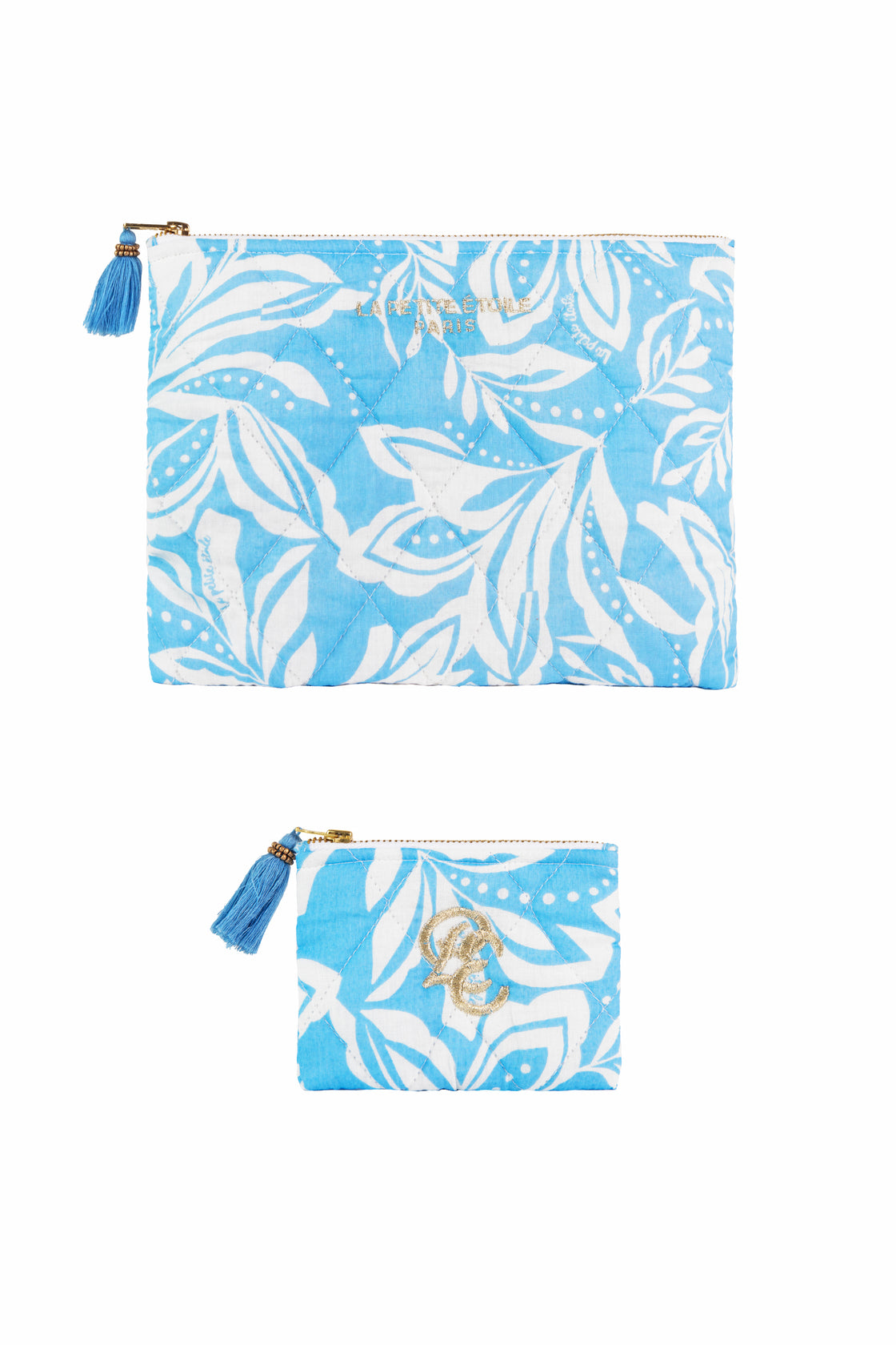 Pochette à motifs bleu - Adry