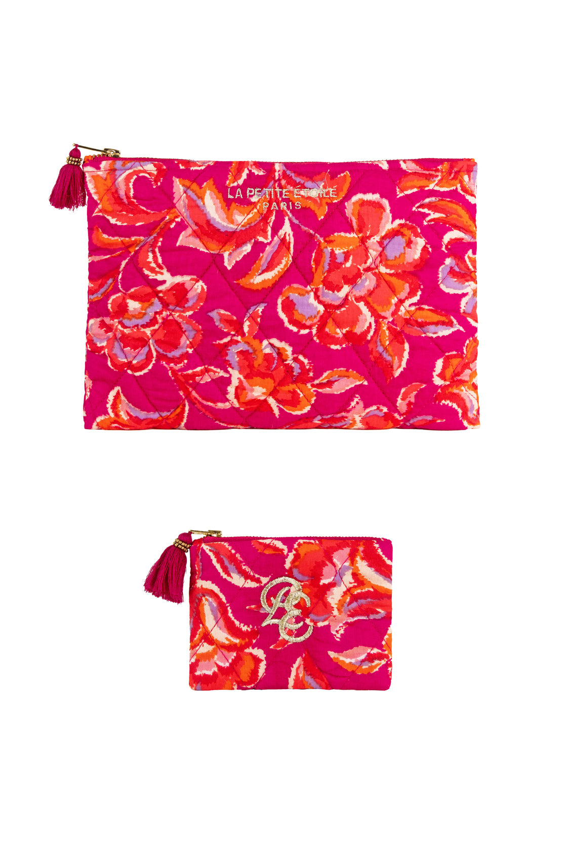 Pochette à motifs rose - Adry