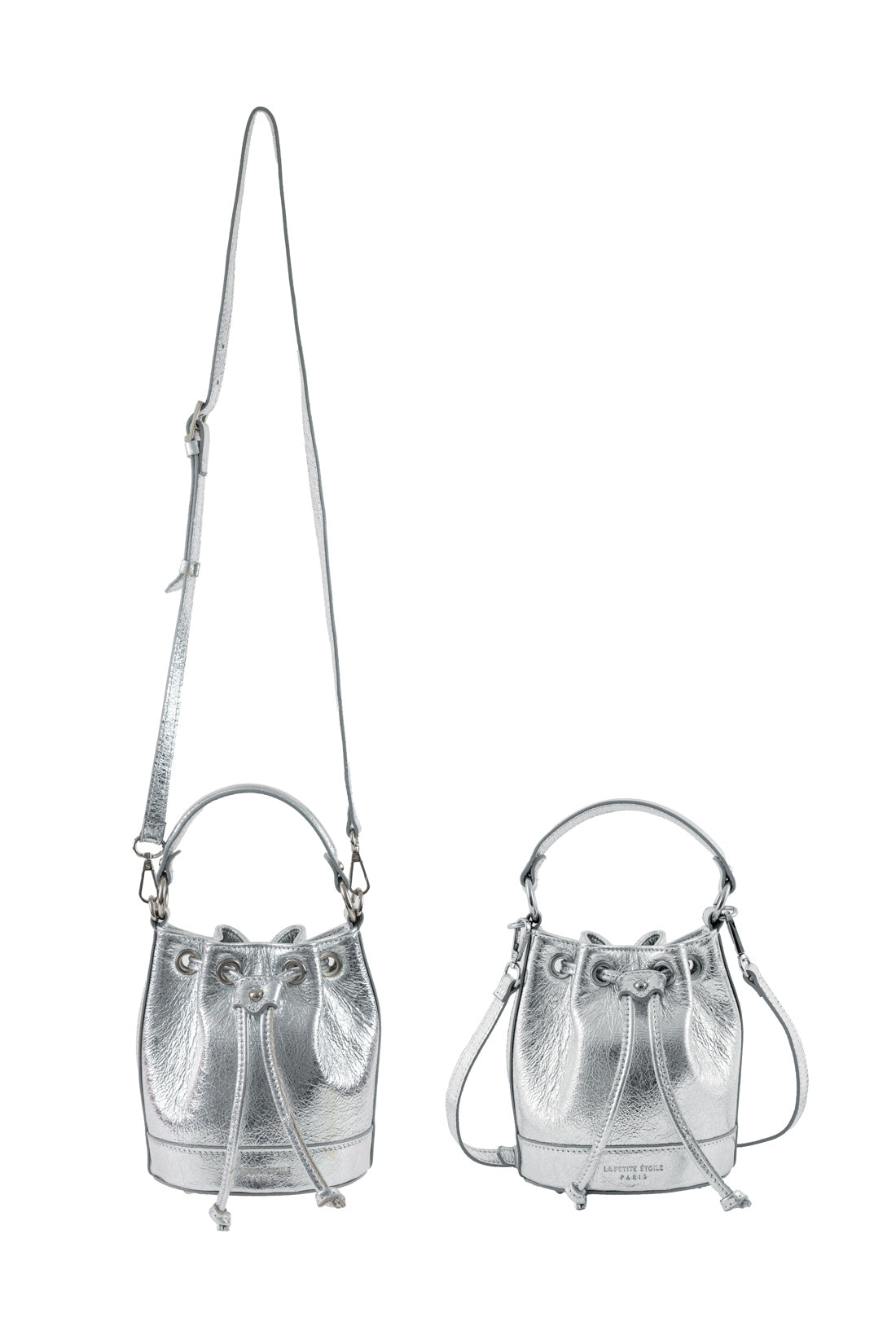 Silver leather bag - Aimmy