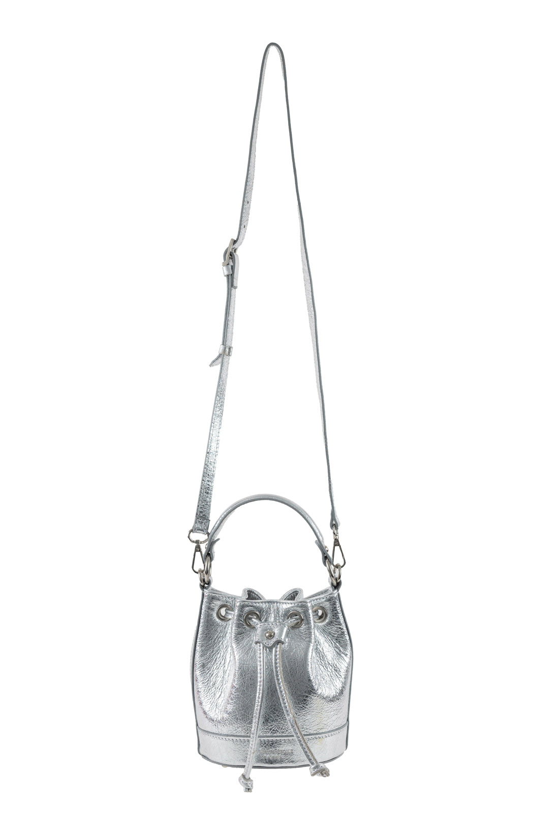 Silver leather bag - Aimmy