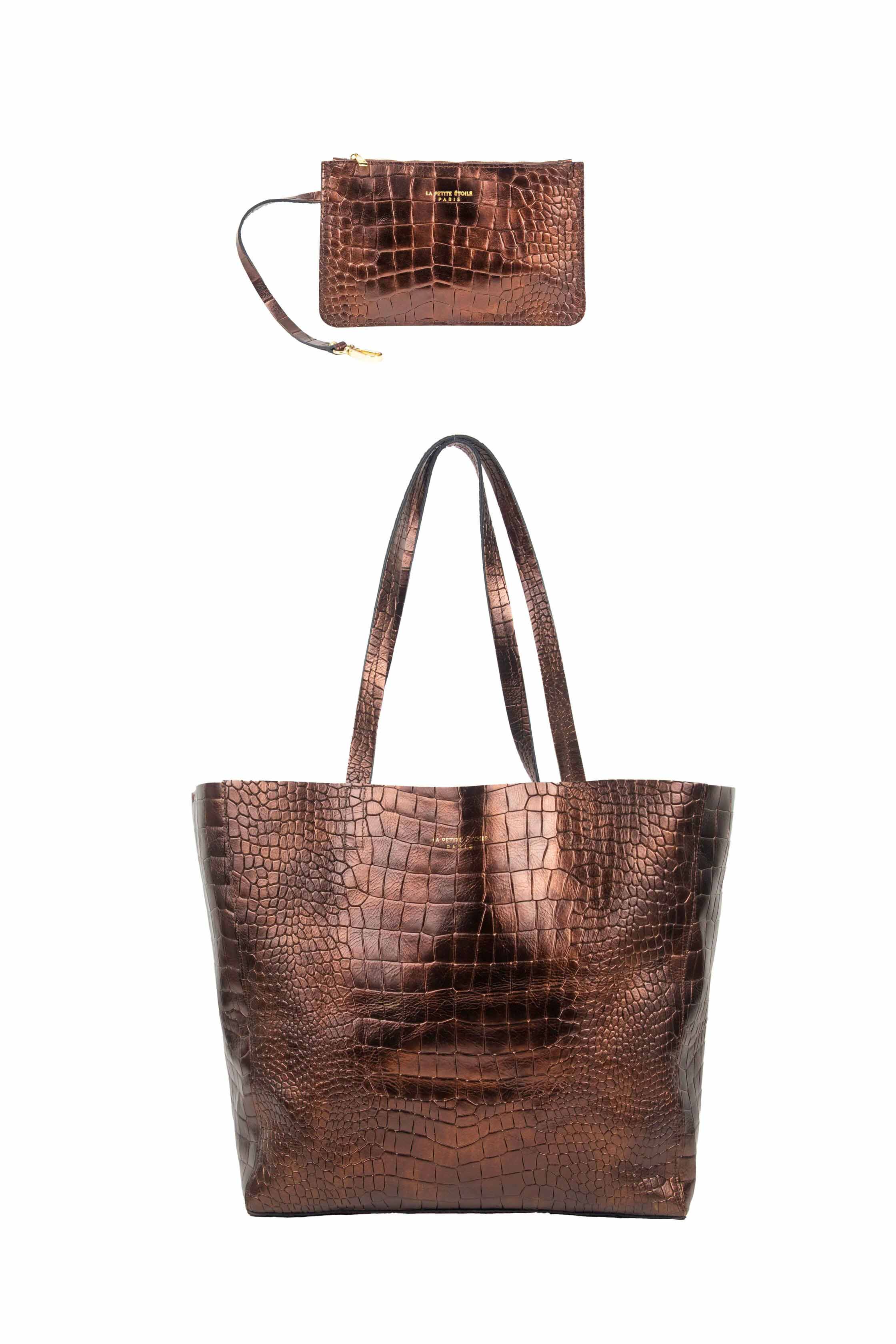 Aldo Leather Tote Bag - Python