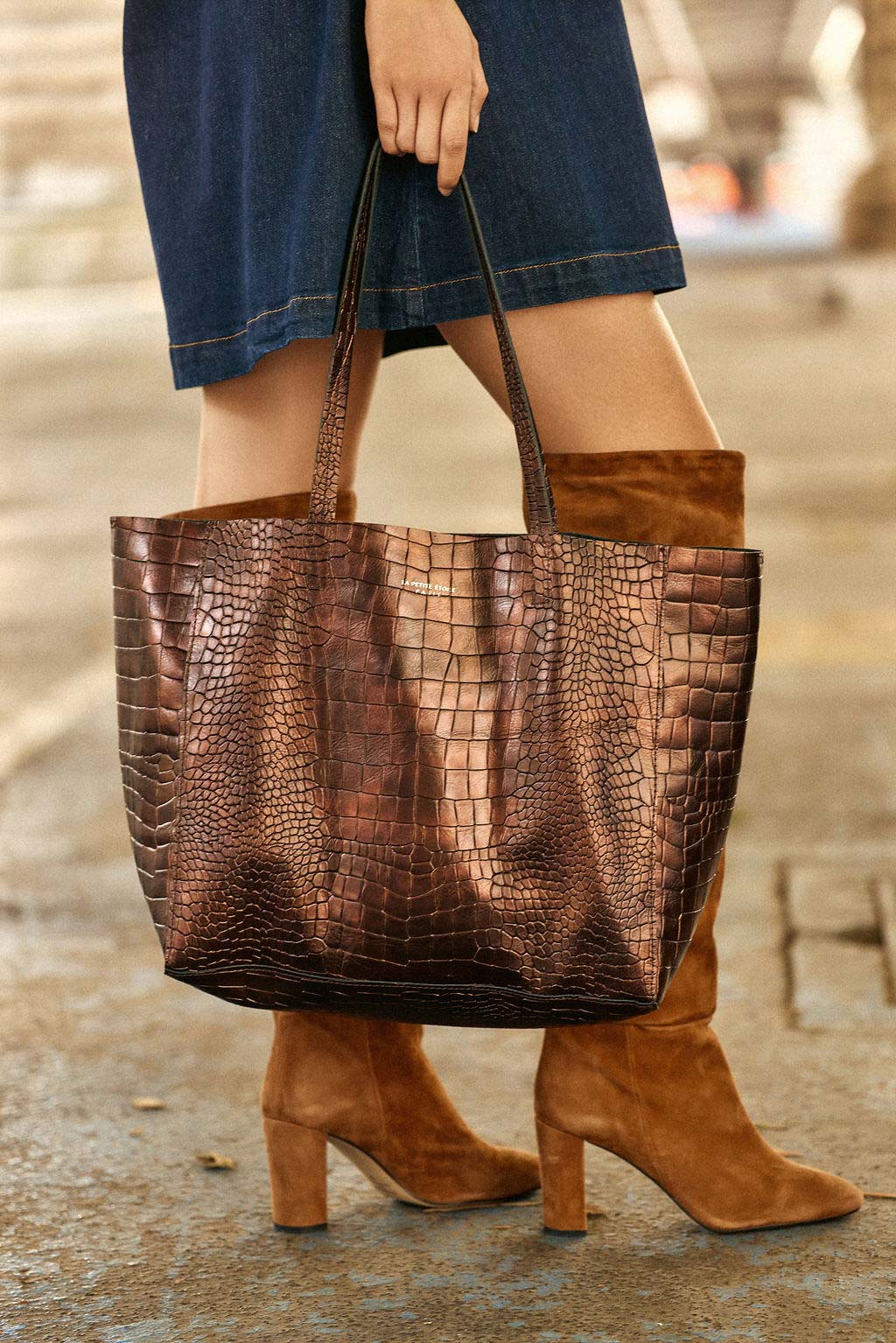 Sac cabas en cuir python Aldo