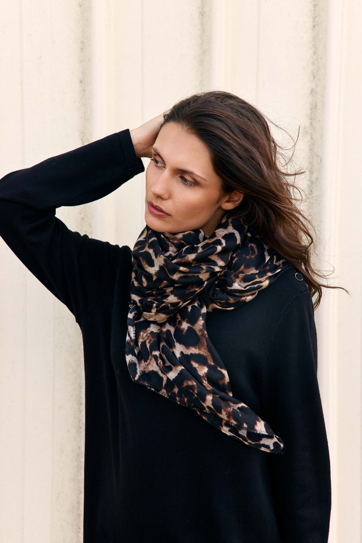 Althea - Foulard léopard