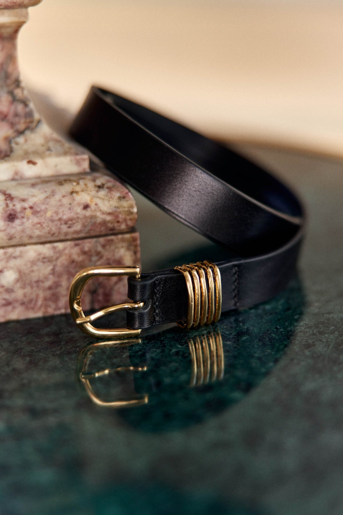 Ceinture Femme En Cuir Véritable - Blanche Ou Noire, Boucle Ardillon - Style Vintage Réglable