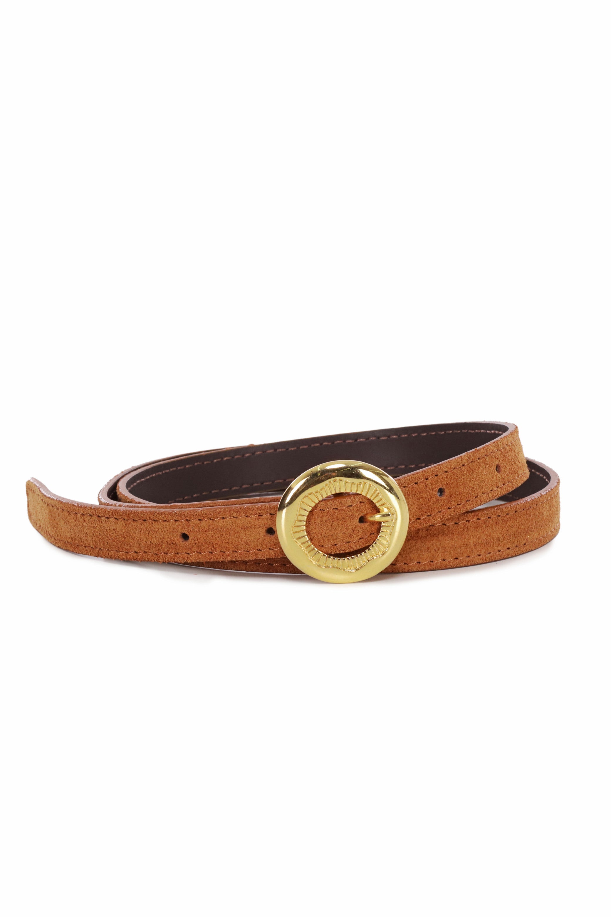 Camel leather belt - Arlowa