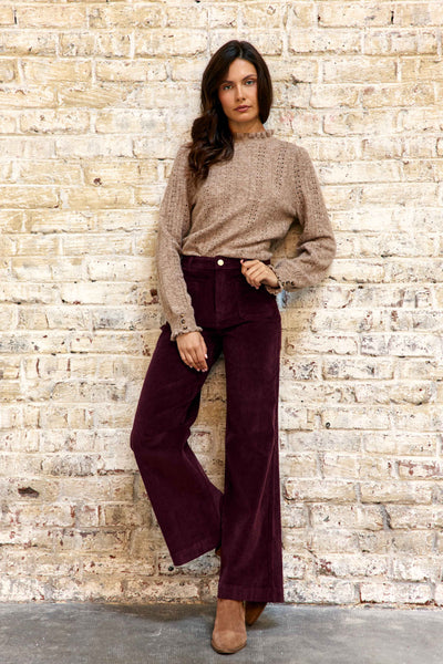 Atlanty - Pantalon large en velours