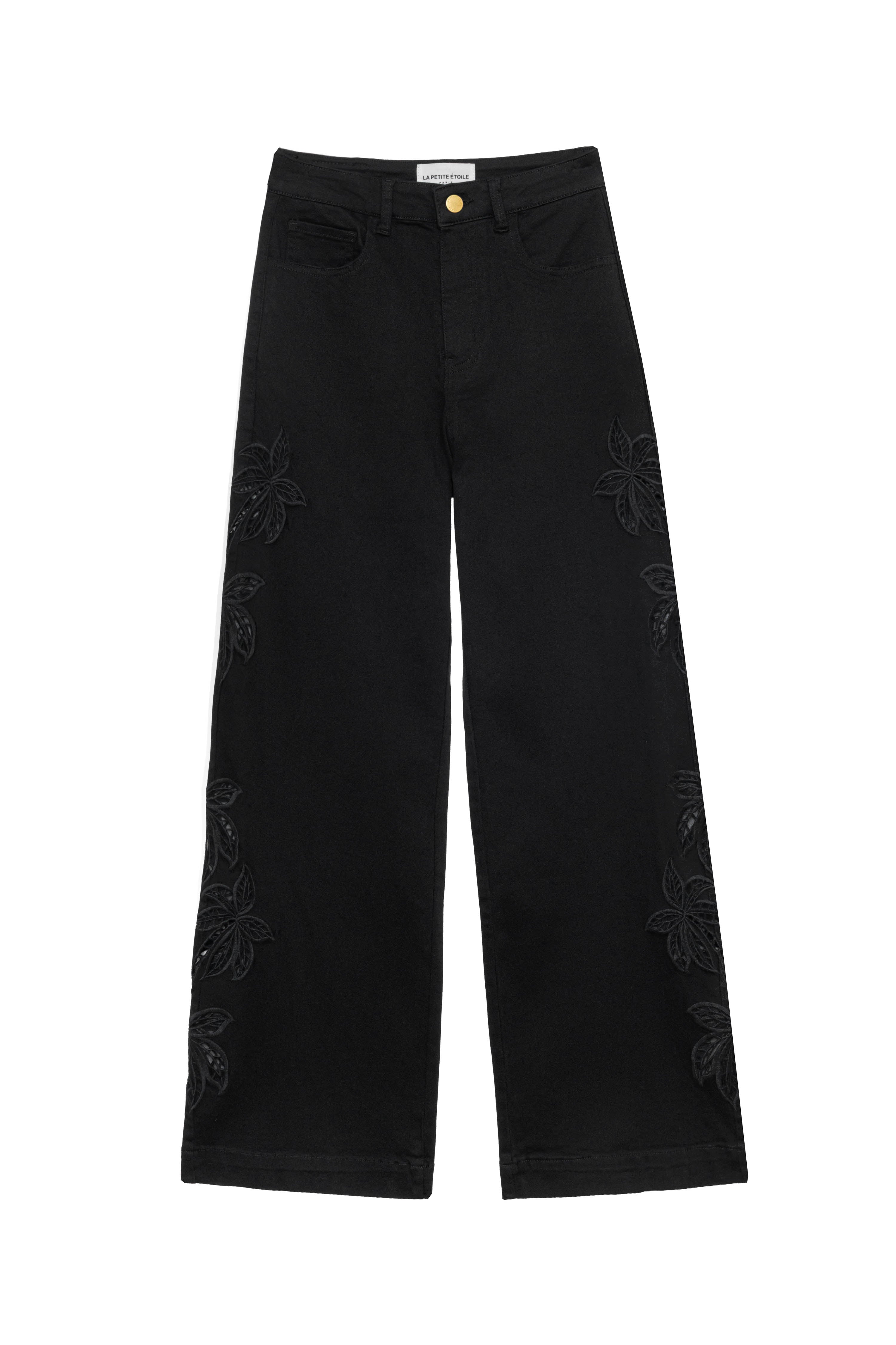 Atlantyo - Gerade geschnittene Jeans mit Lochmuster