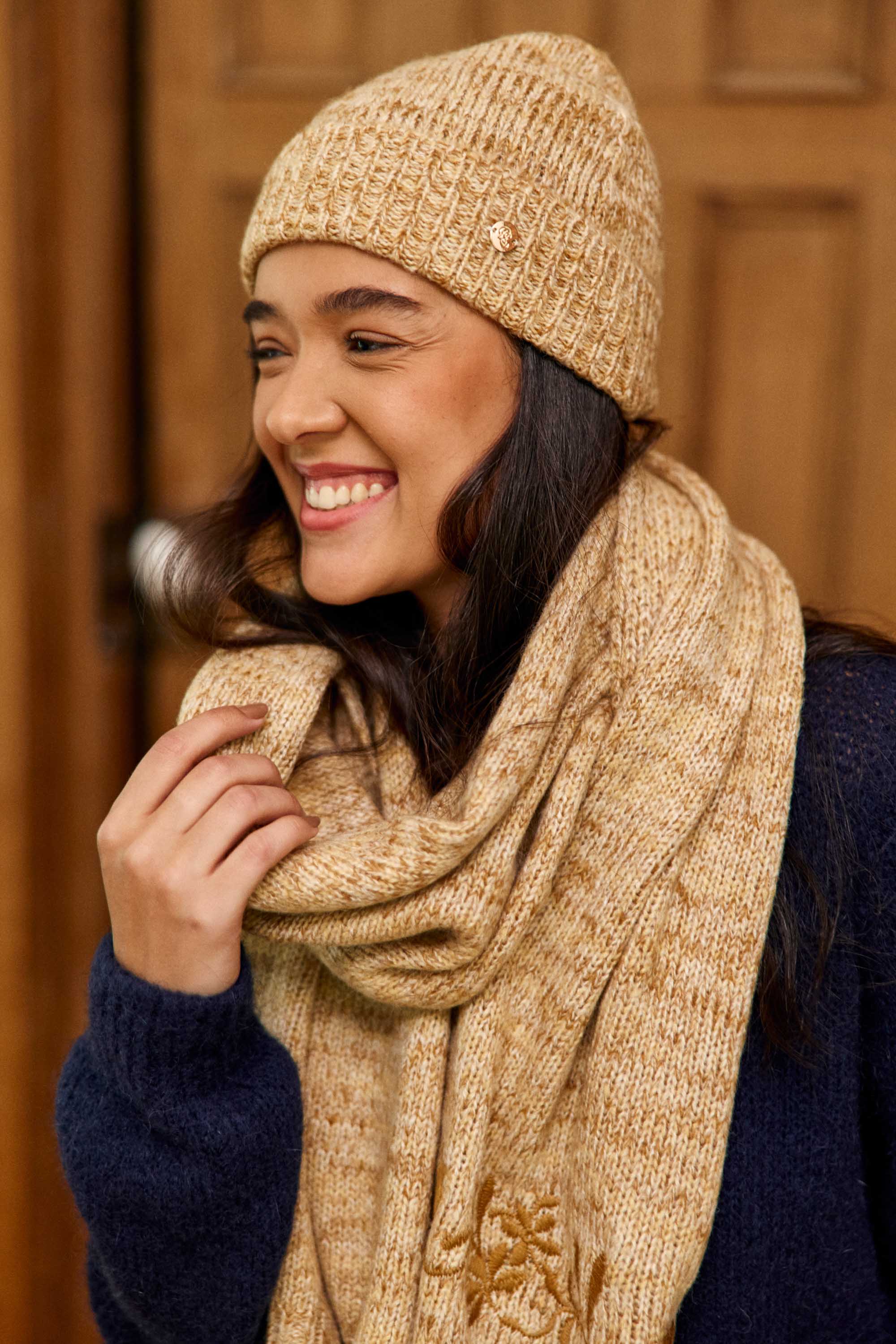 Ensemble écharpe Boucle Et Bonnet Pepe Jeans - Crème Coloré, TOP BI820, Occasion