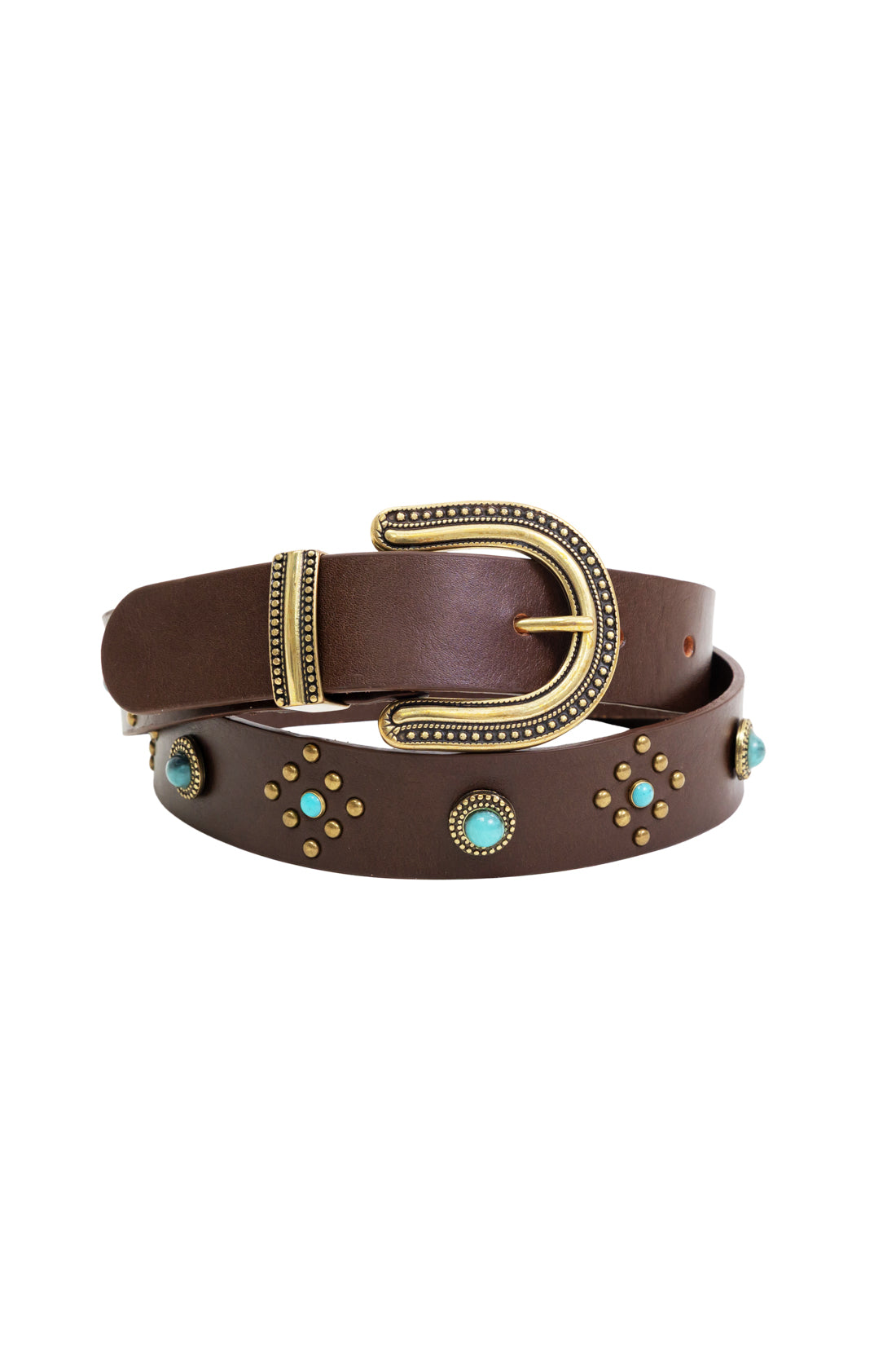 Azul leather belt - Brown