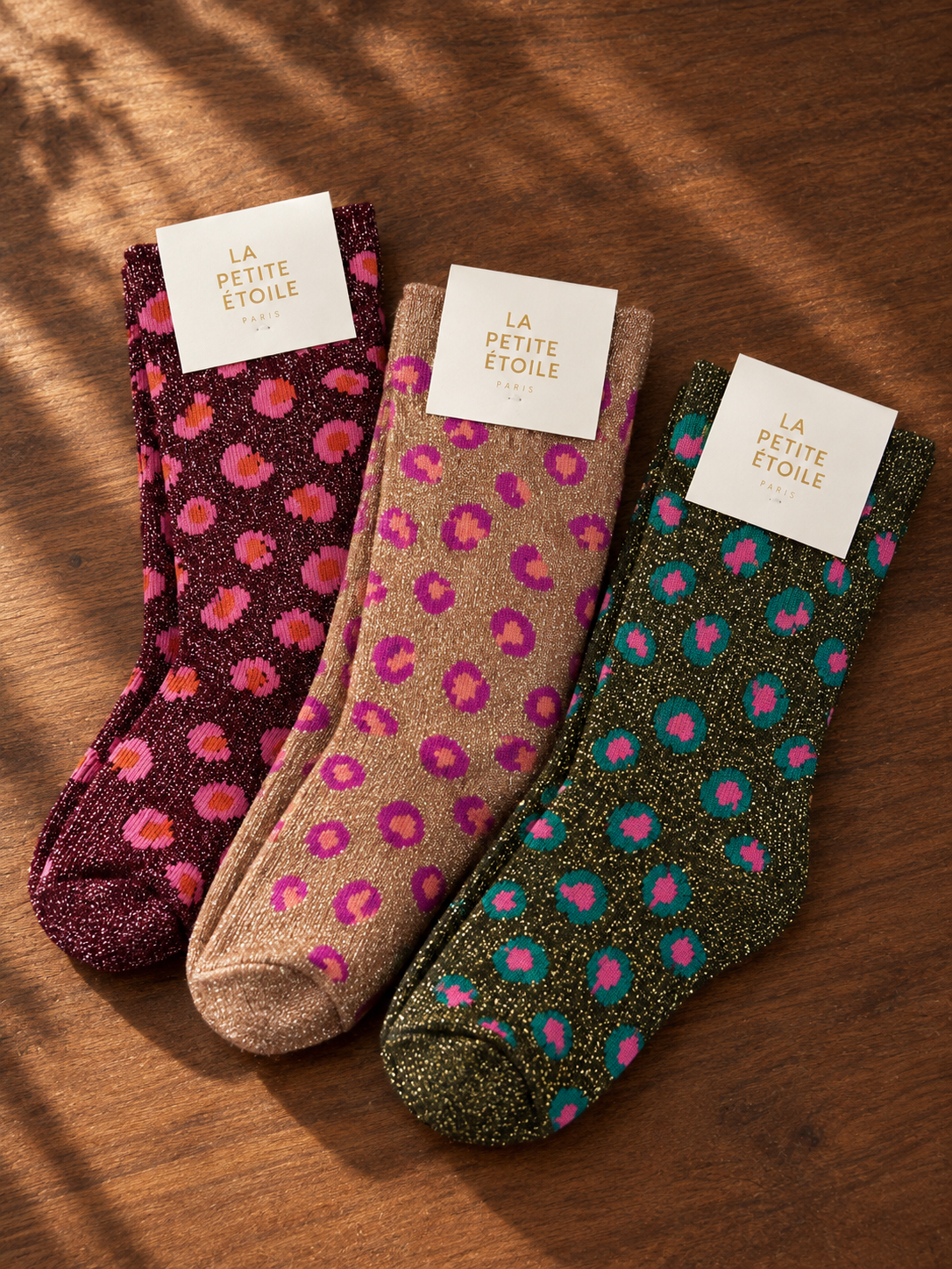 Adamo - Lot de chaussettes léopard