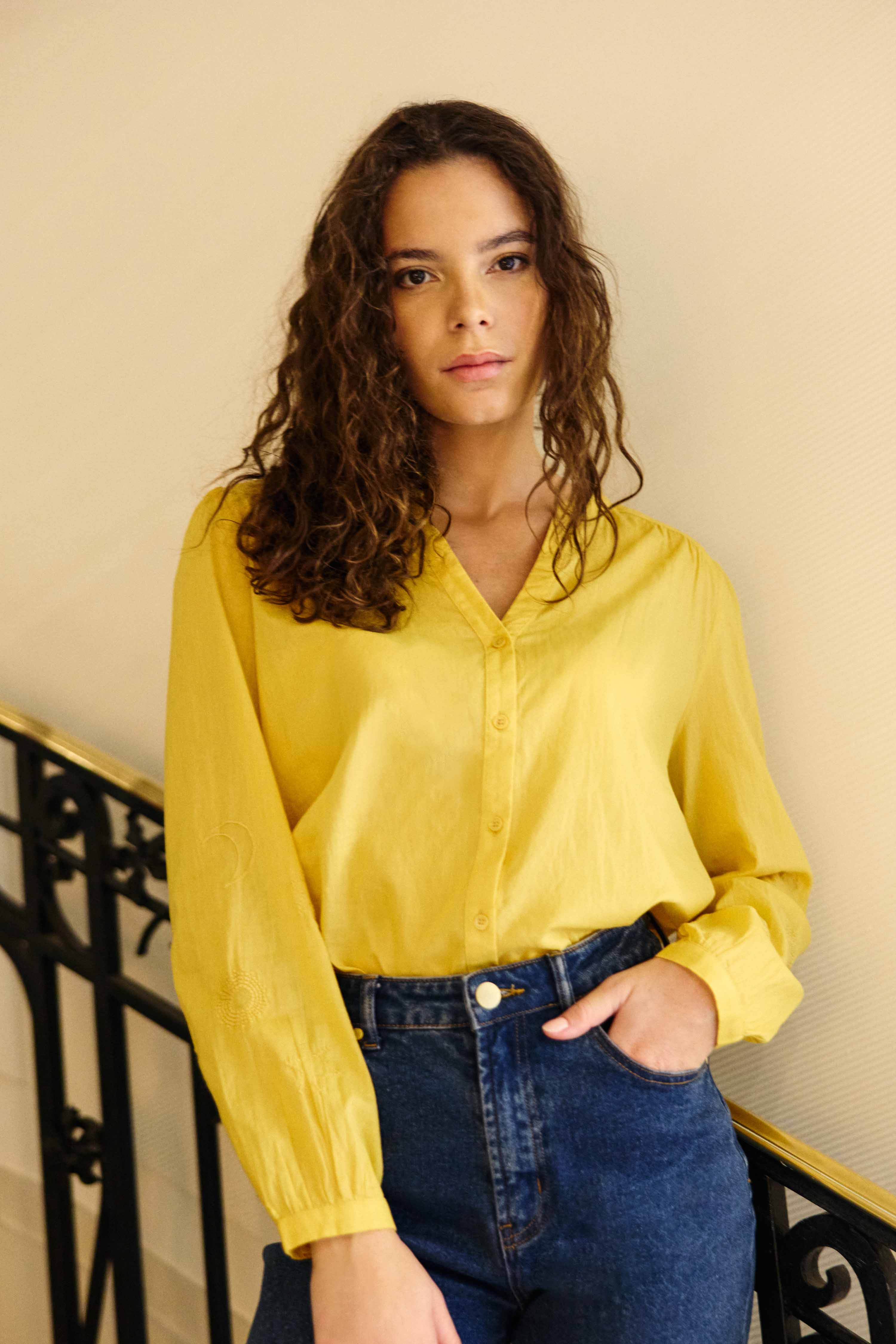 Belyne - Blouse brodée