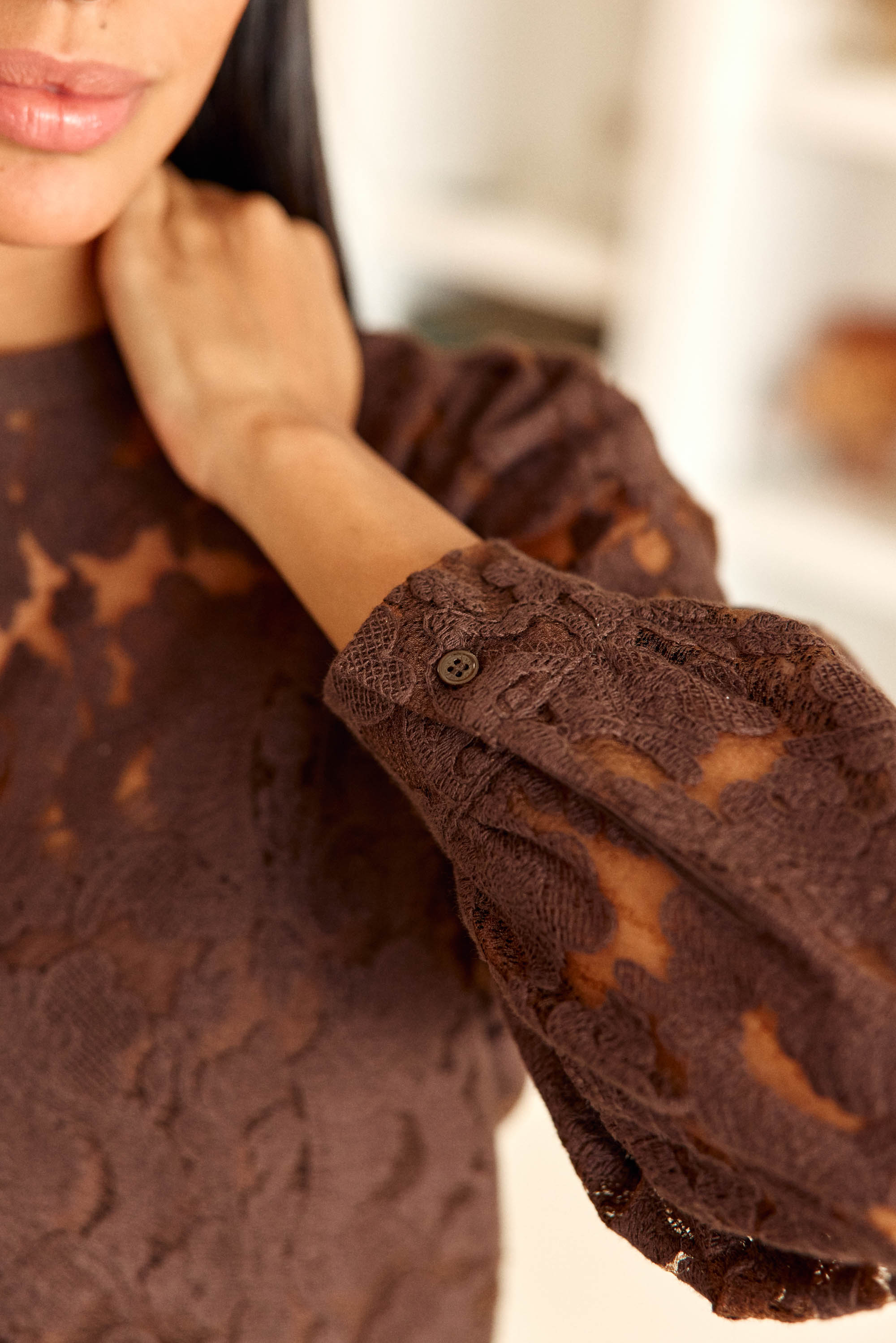 Blouse Berta - Marron