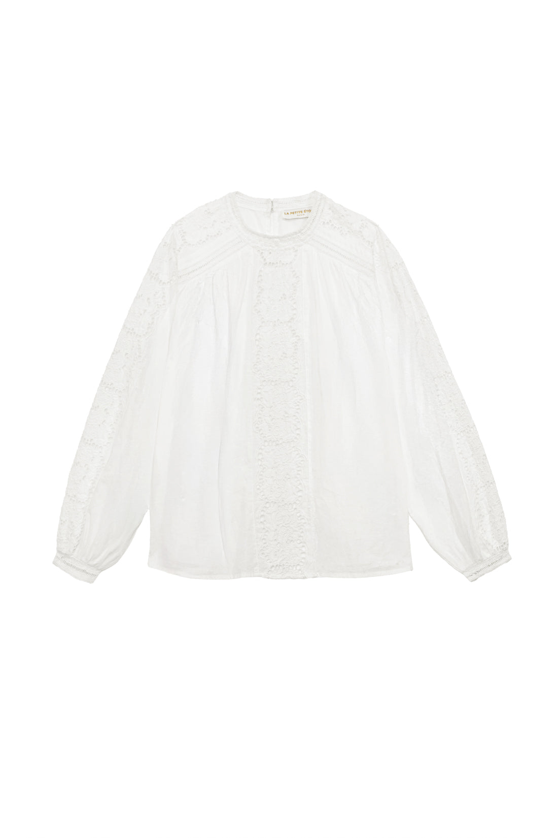 Ecru embroidered blouse - Betty