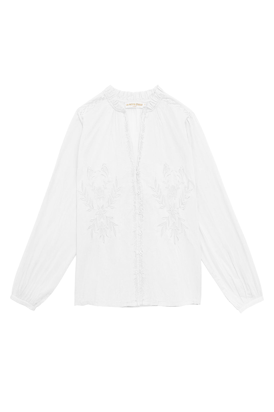 Blouse col V blanc - Blythe
