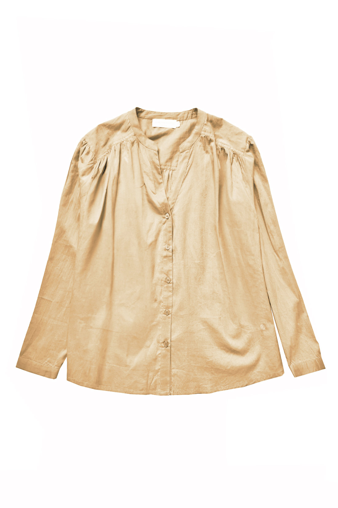 Blouse col V beige - Bolia