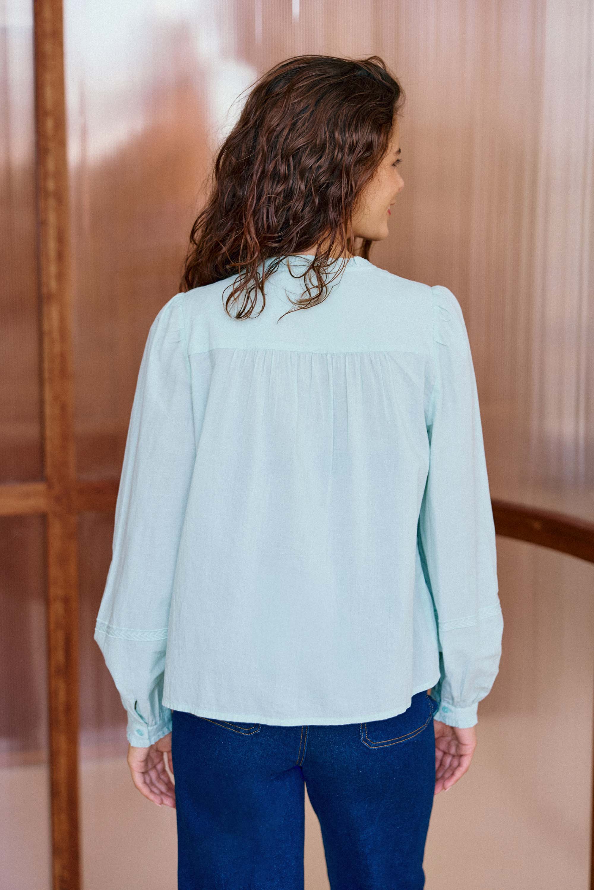 Bowie Blouse - Water Green