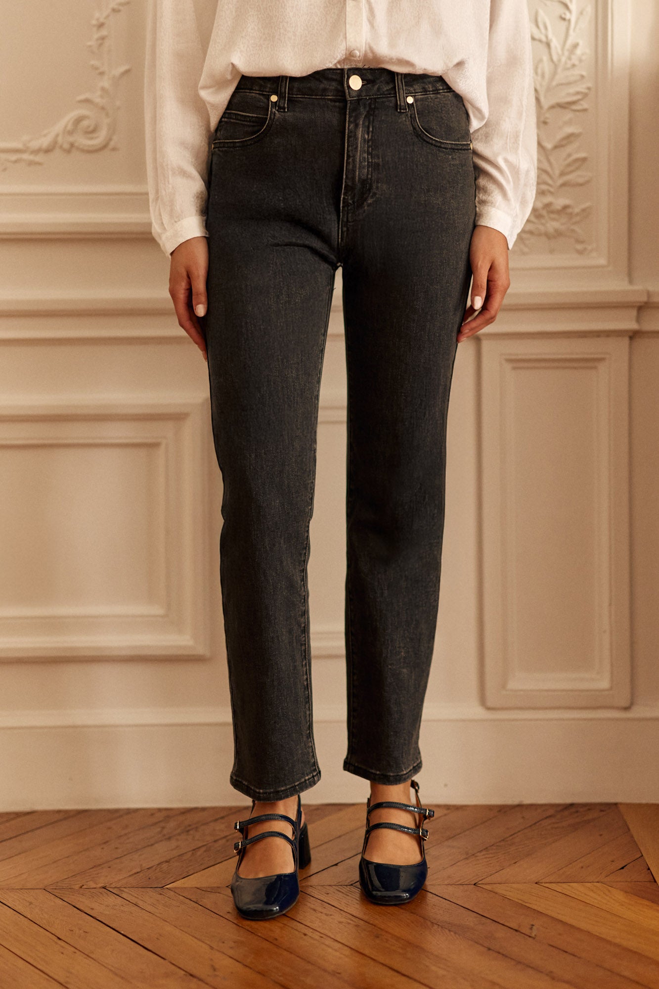 Grey straight jeans - Brieg
