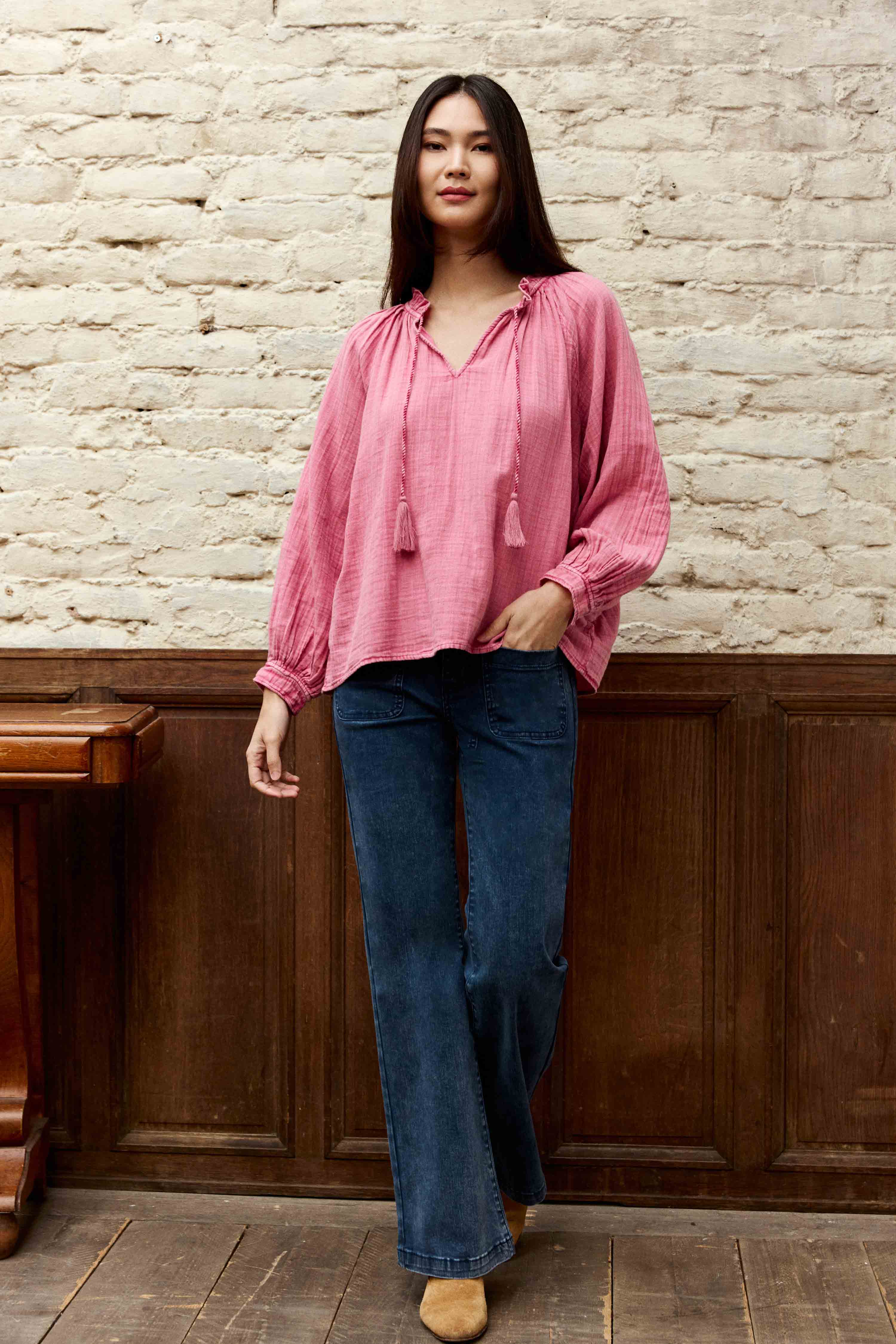 Blouse Briska - Framboise