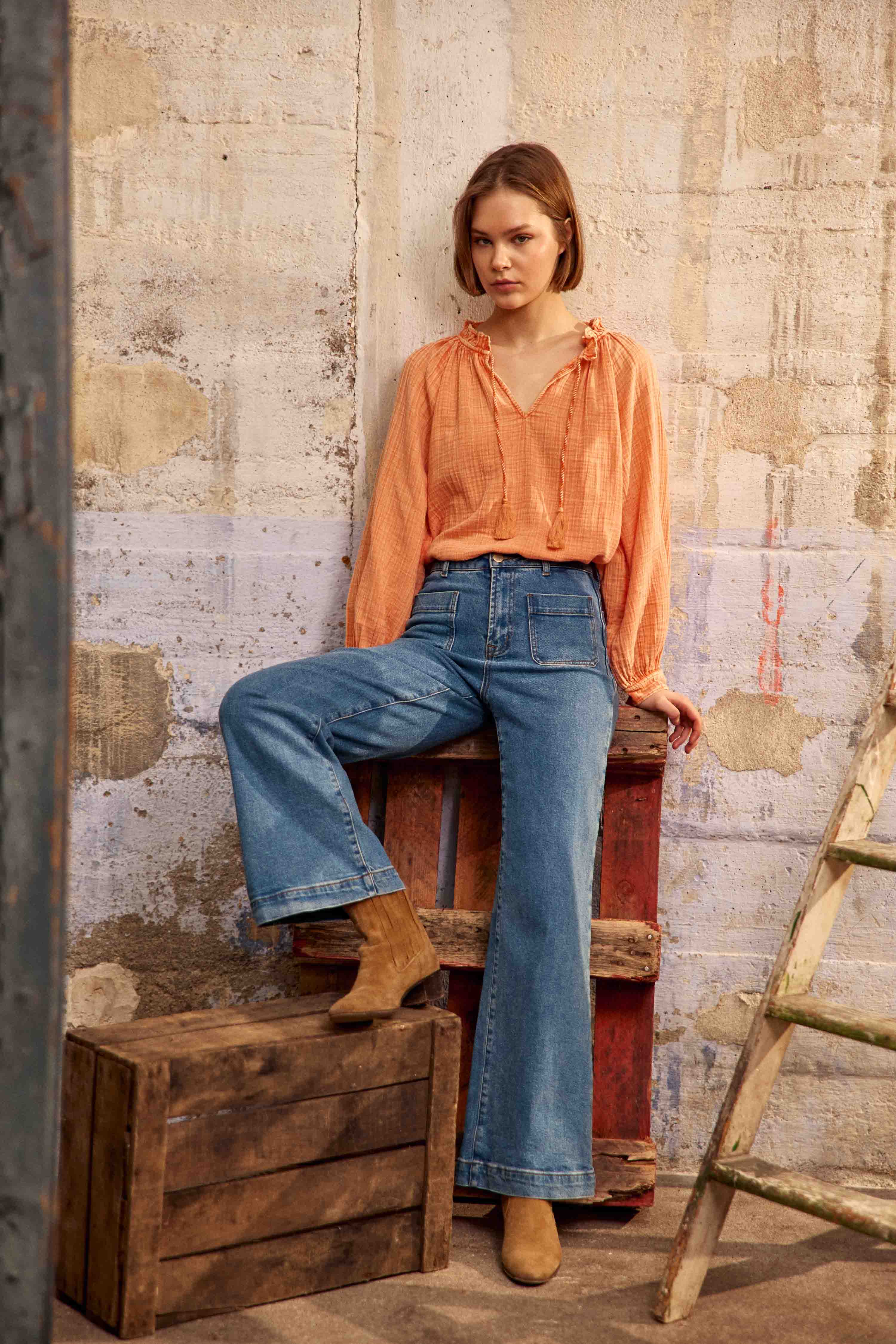 Blouse Briska - Orange