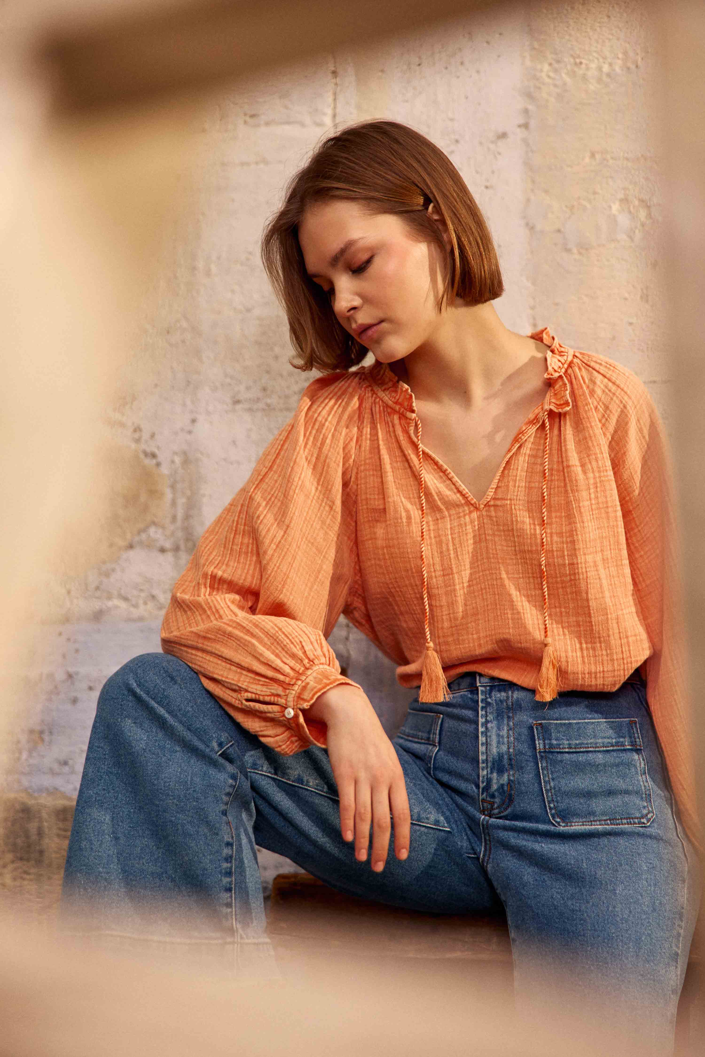 Blouse Briska - Orange