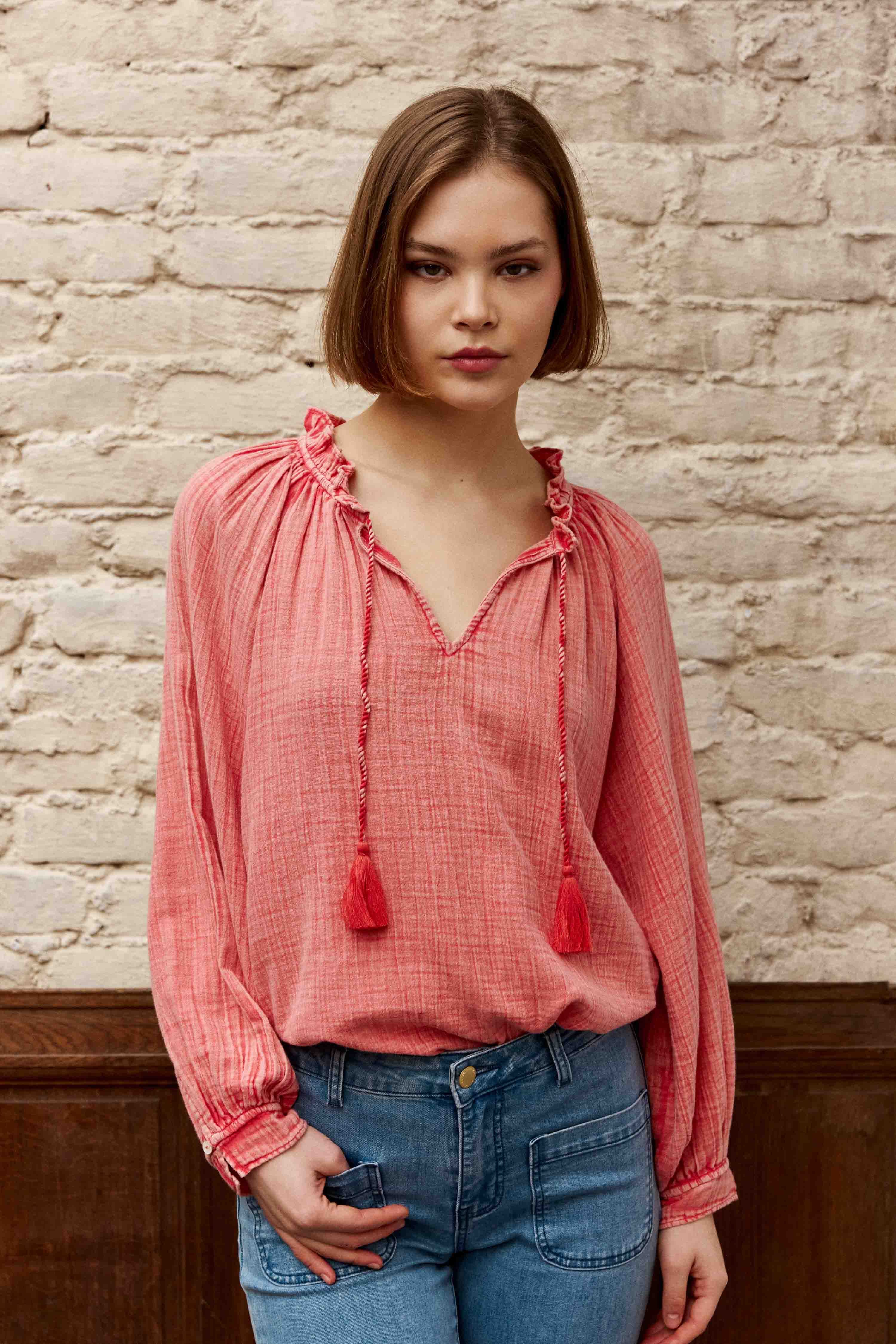 Blouse Briska - Rouge