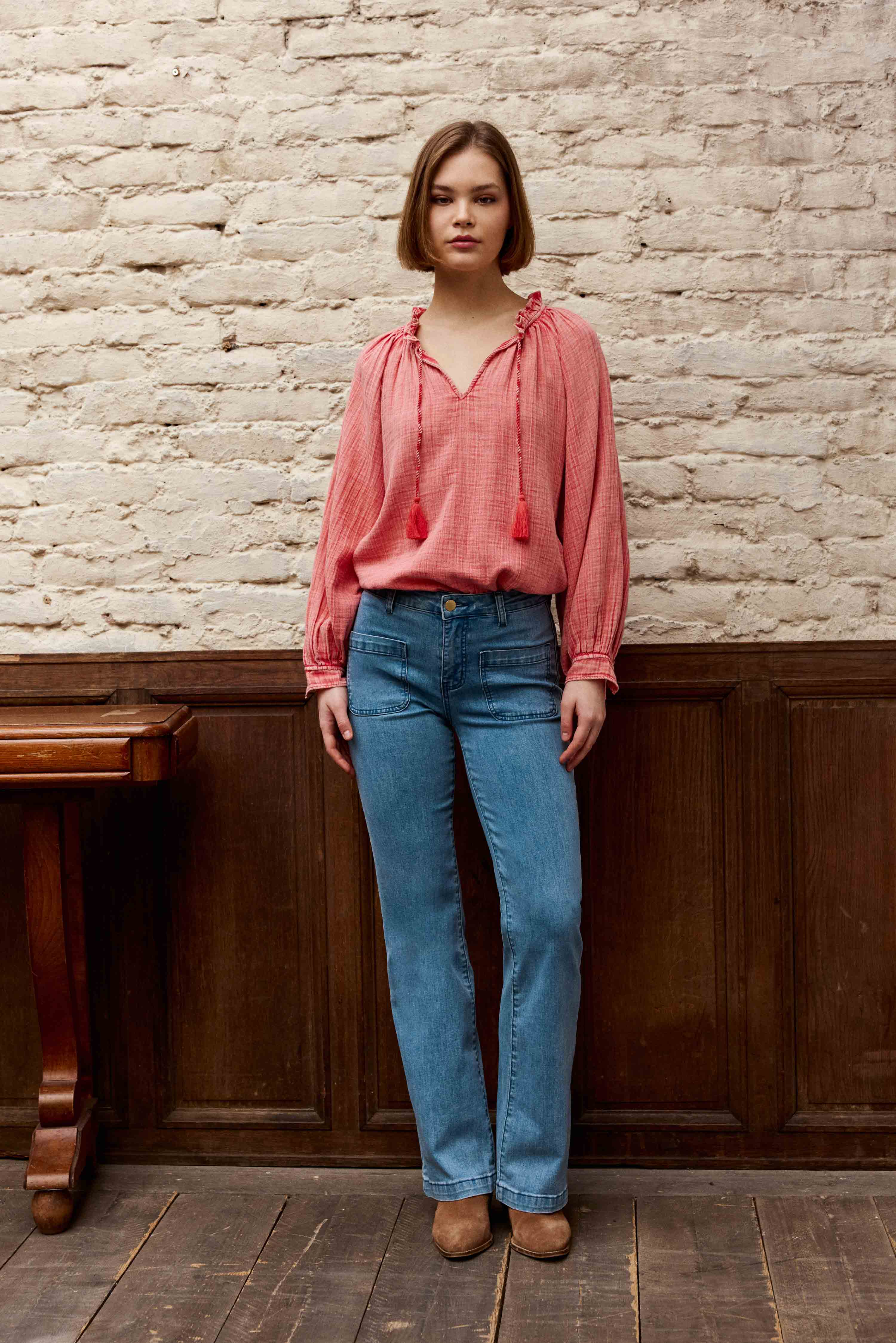 Blouse Briska - Rouge