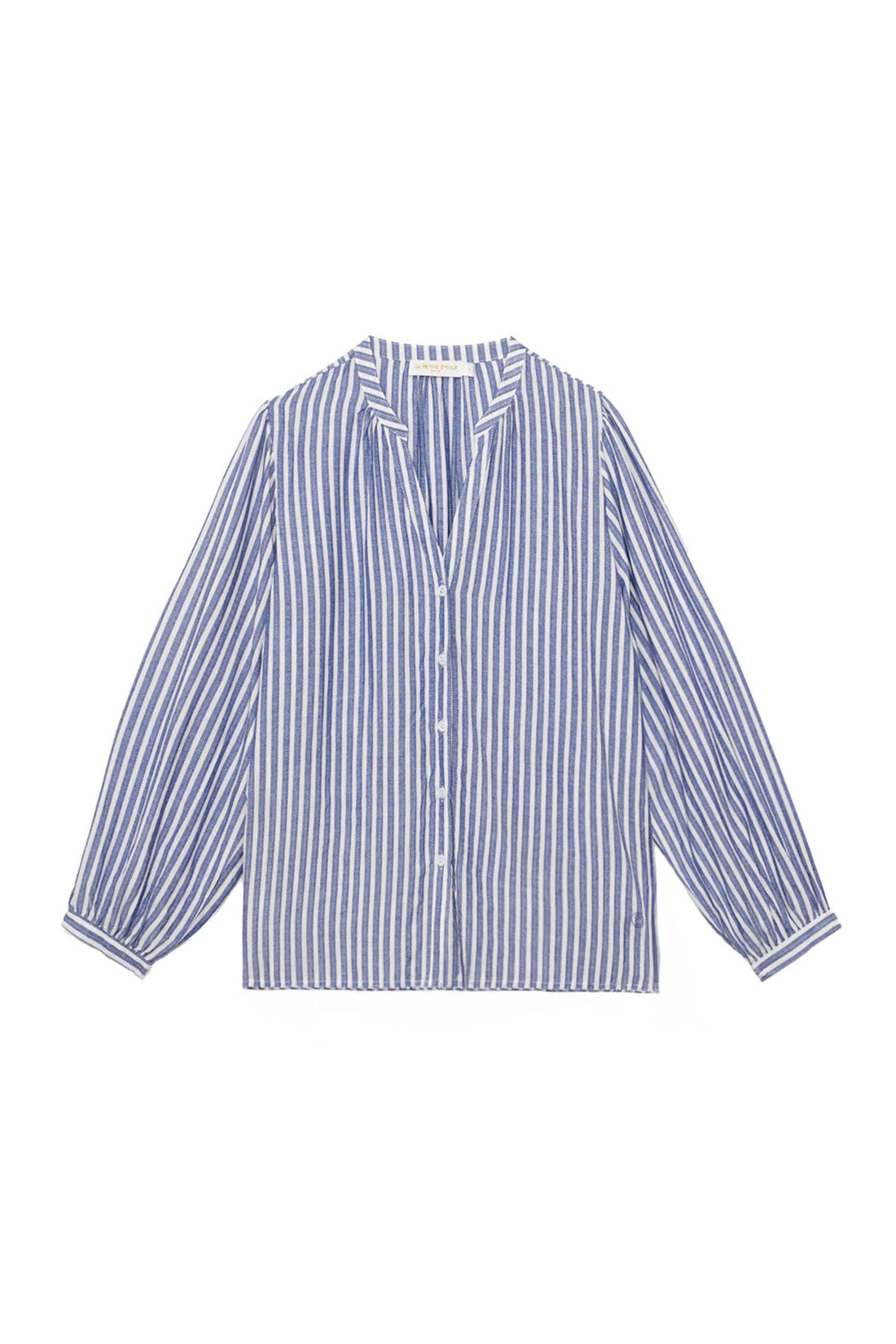 Ecru/blue blouse - Caisy