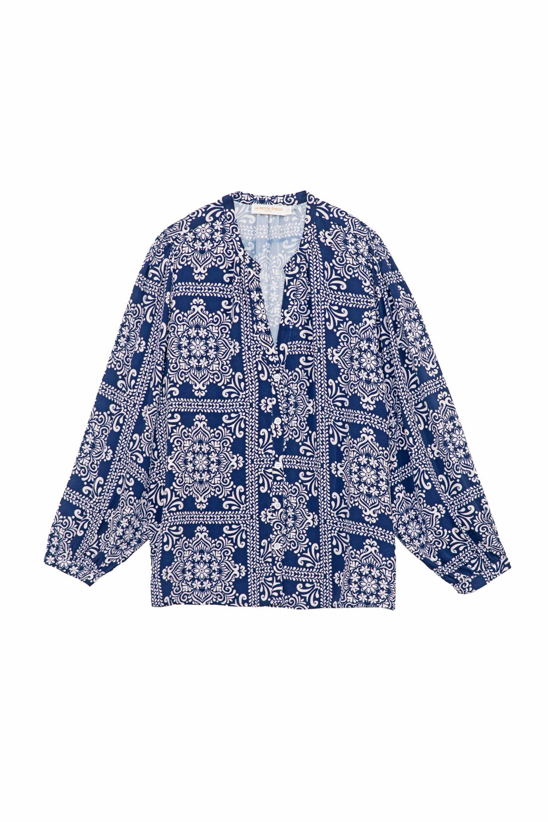 Loose navy blouse - Caisy