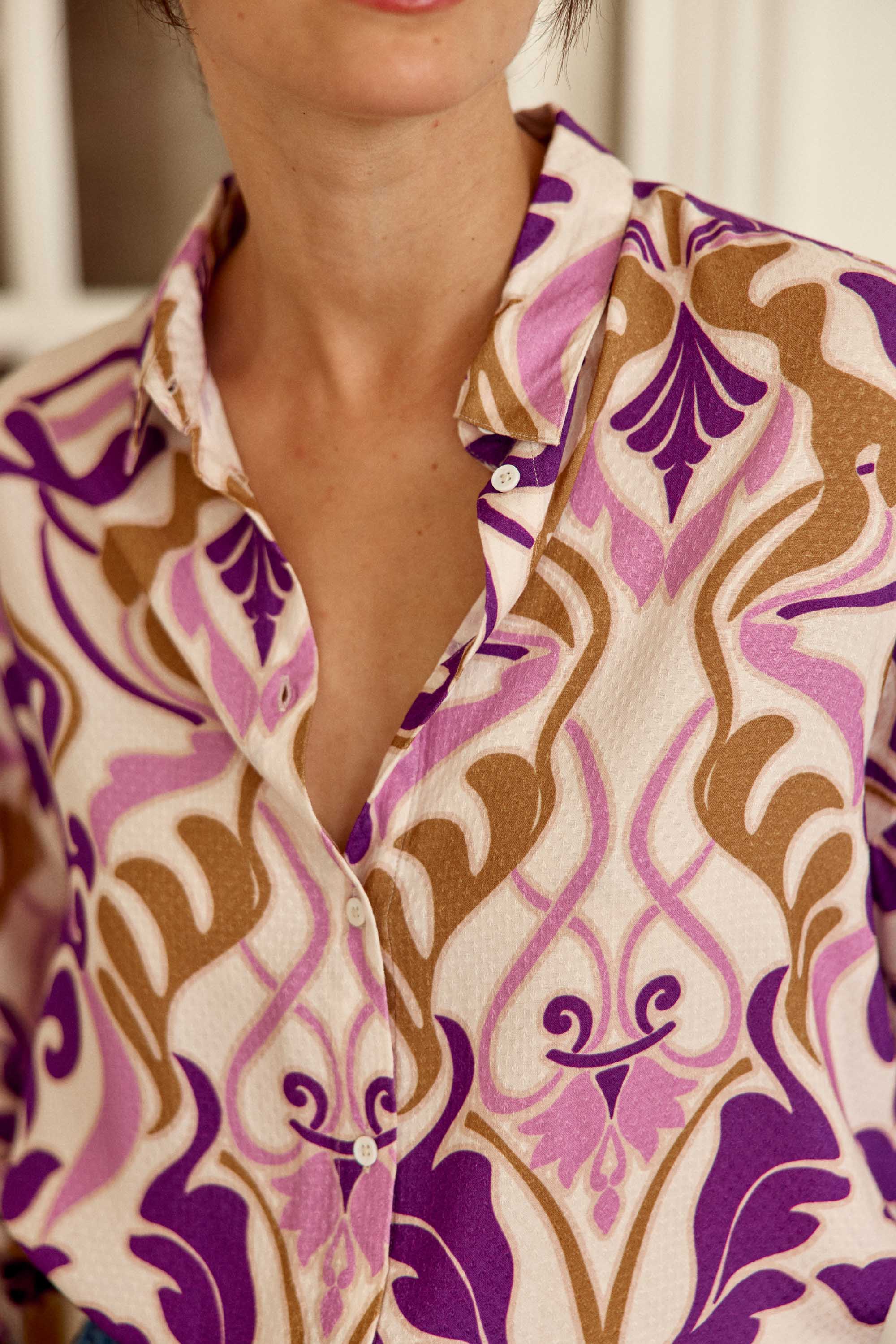 Claria Blouse - Purple