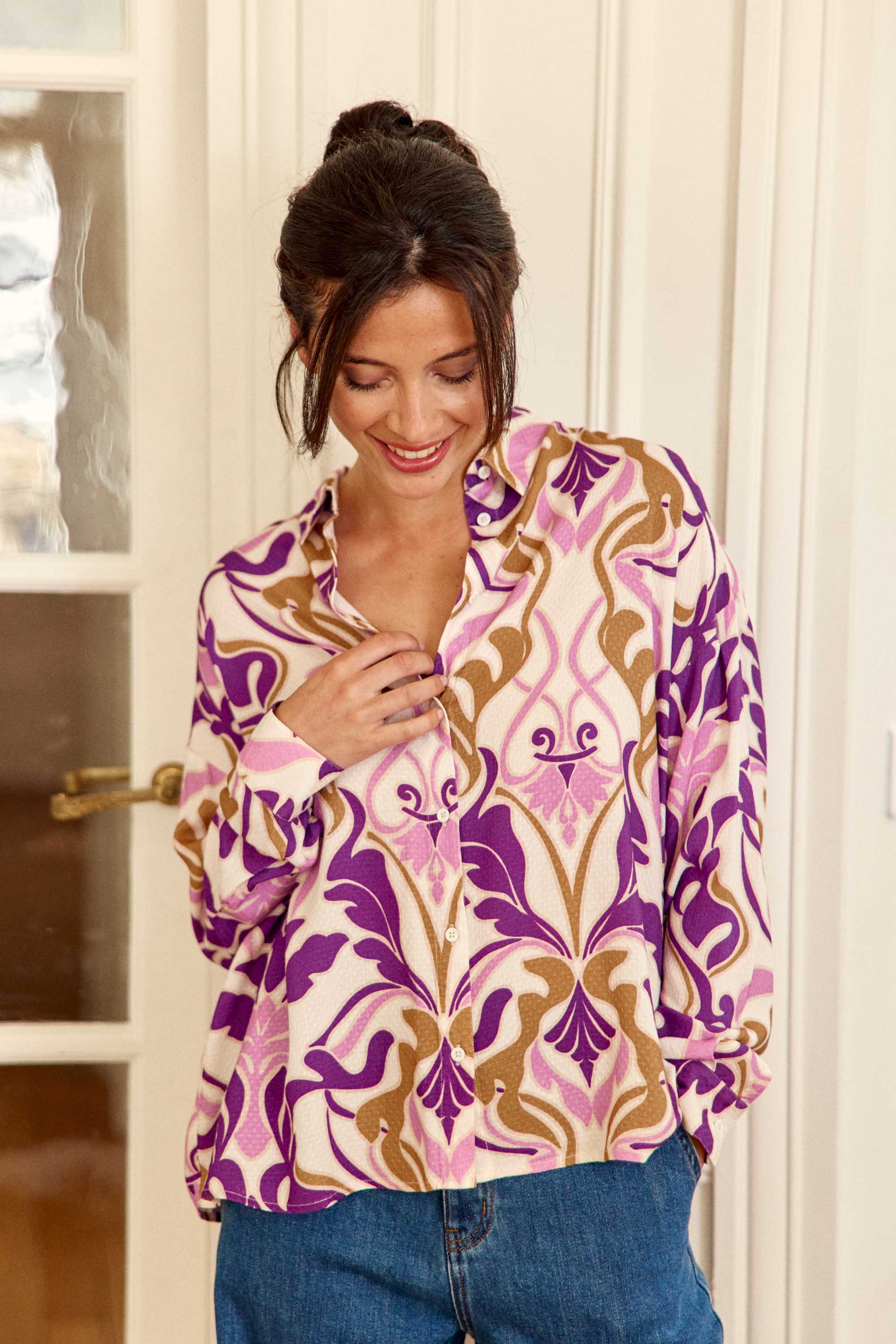 Claria Blouse - Purple