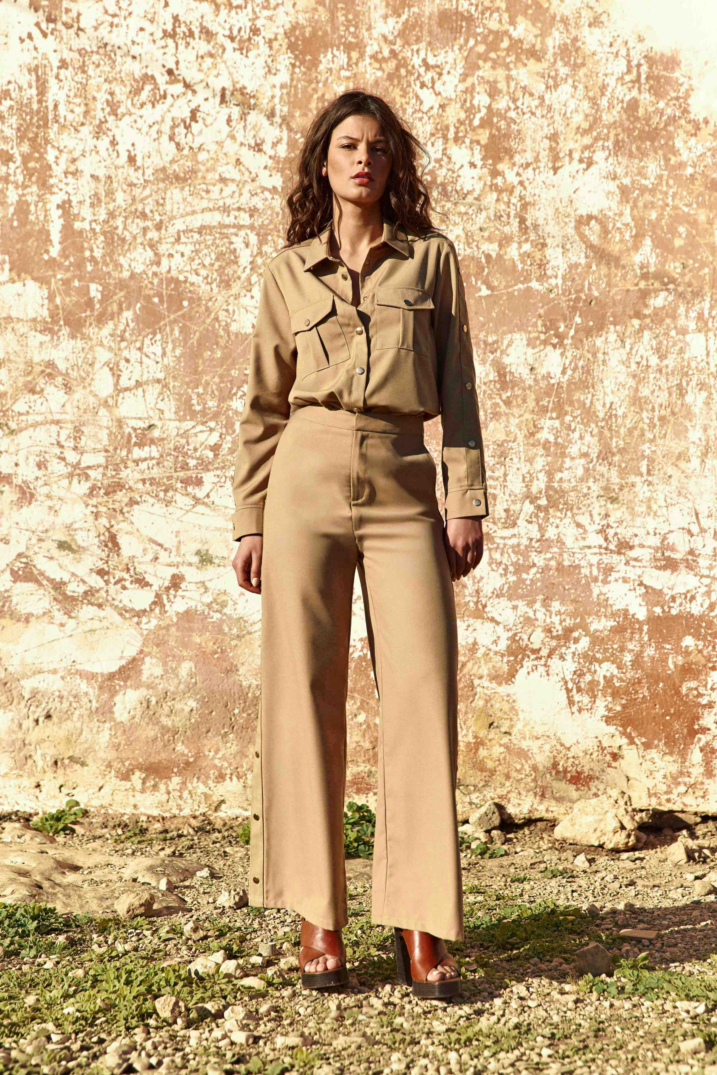 Chemisier Clevia - Camel