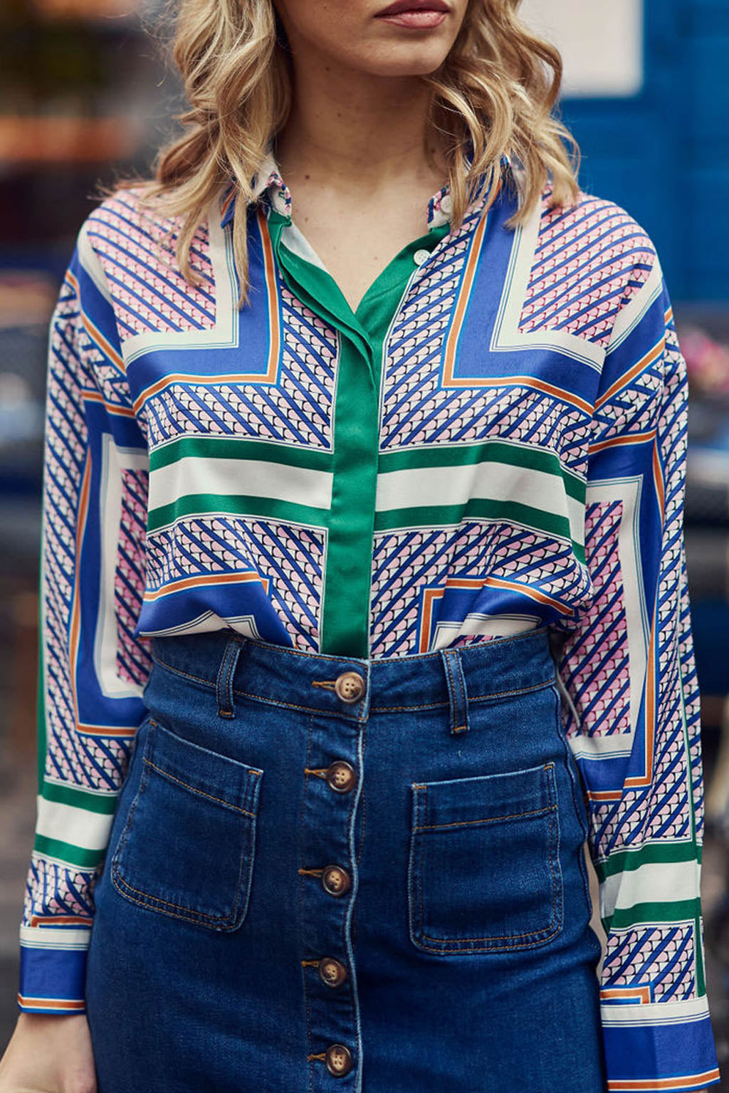 Graphic print blouse - Clony