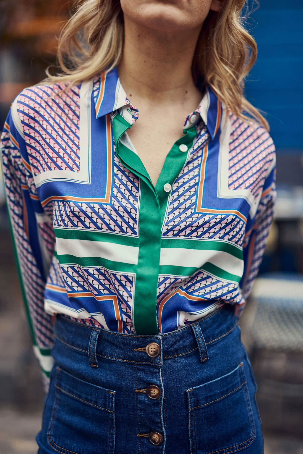 Graphic print blouse - Clony