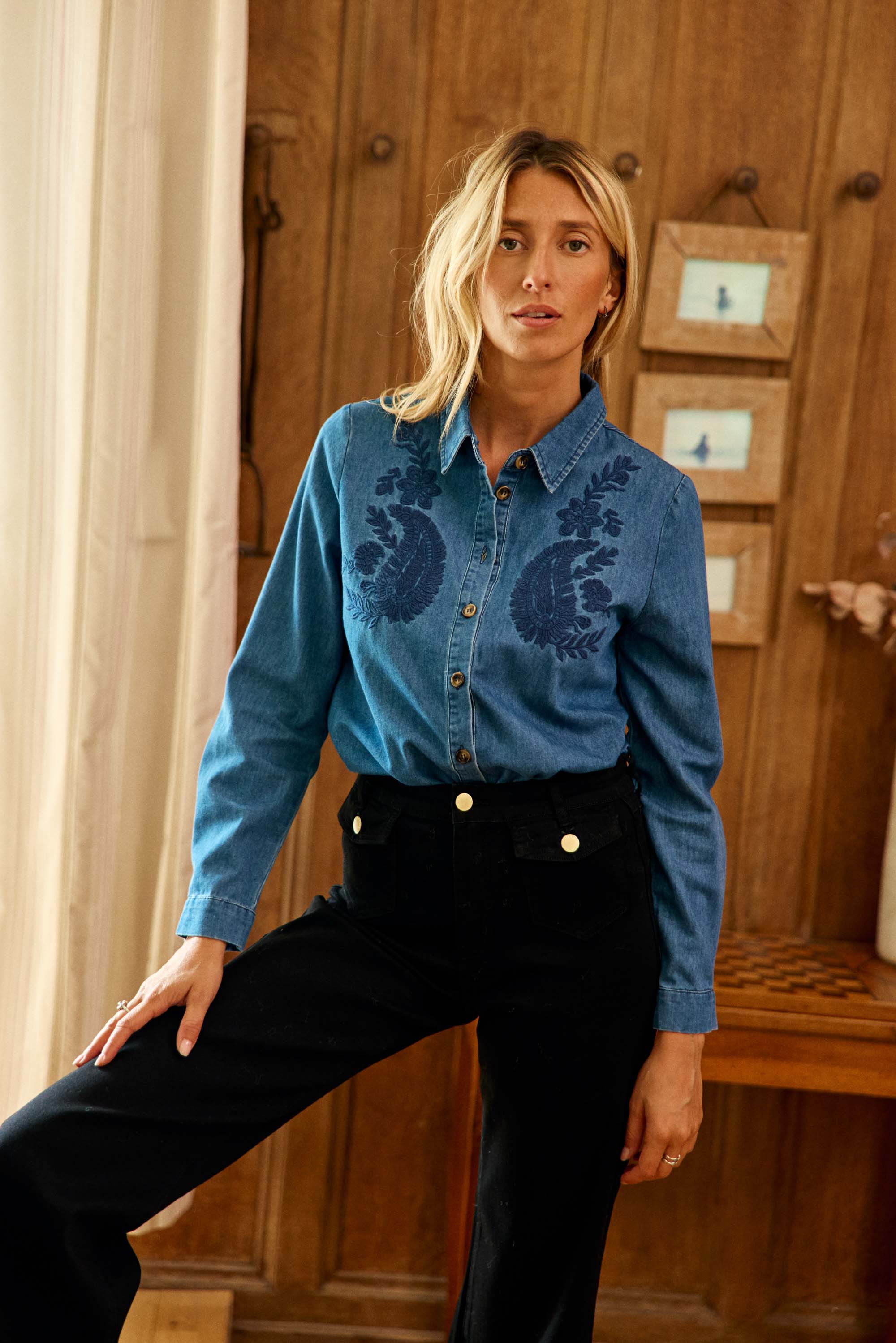 Clovy Blouse - Stone