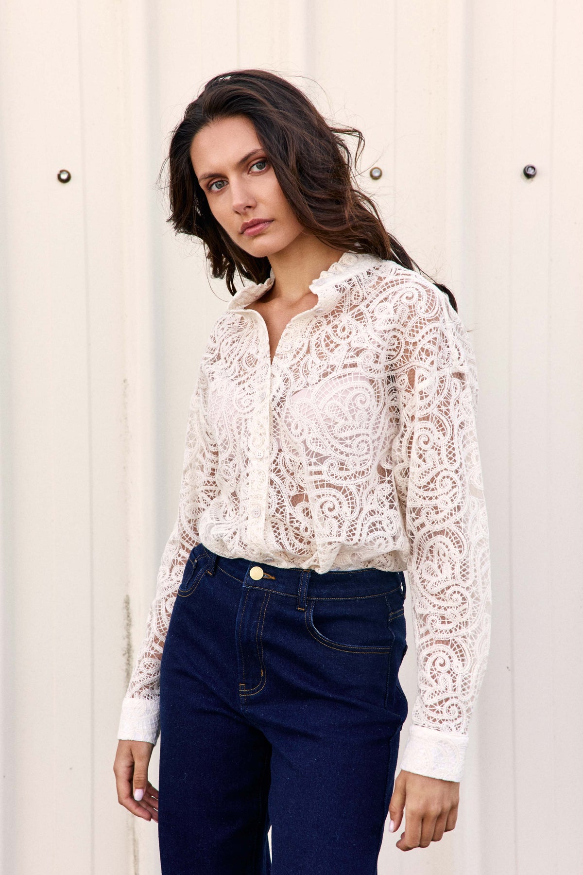 Clozya - Blouse en dentelle
