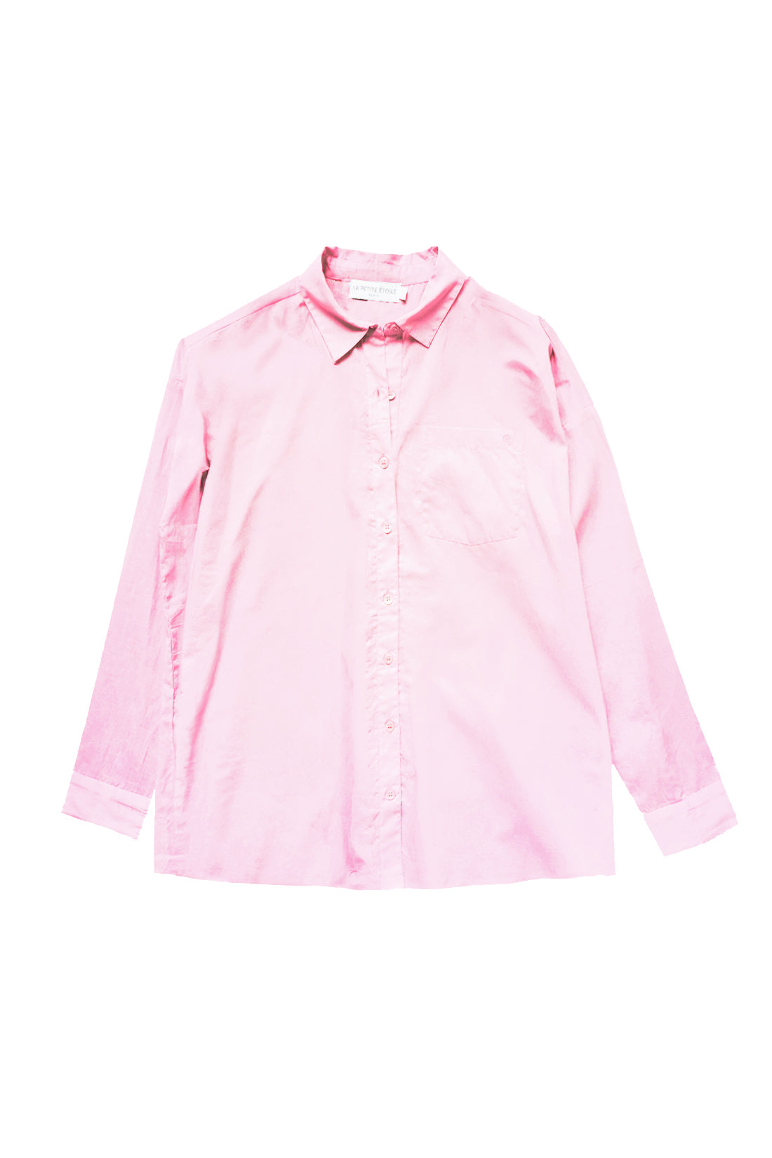 Chemisier droit rose clair - Coralia