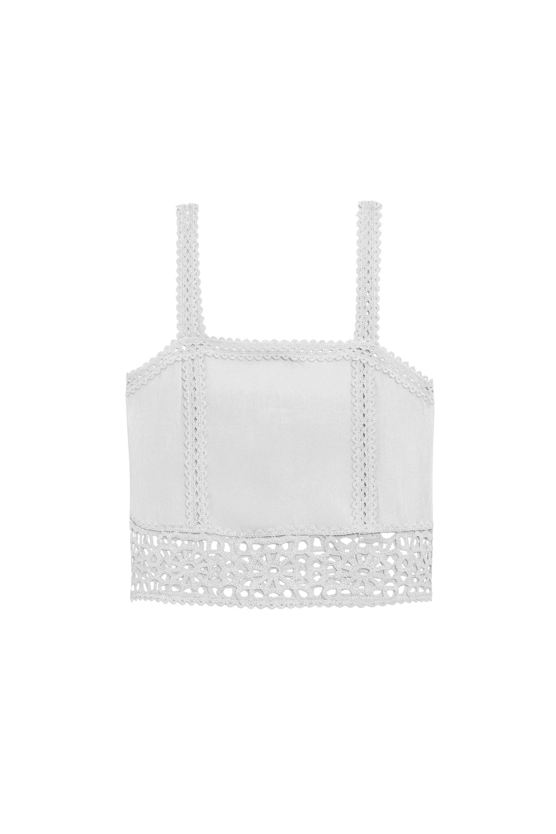 Débardeur avec détails crochet blanc - Dua