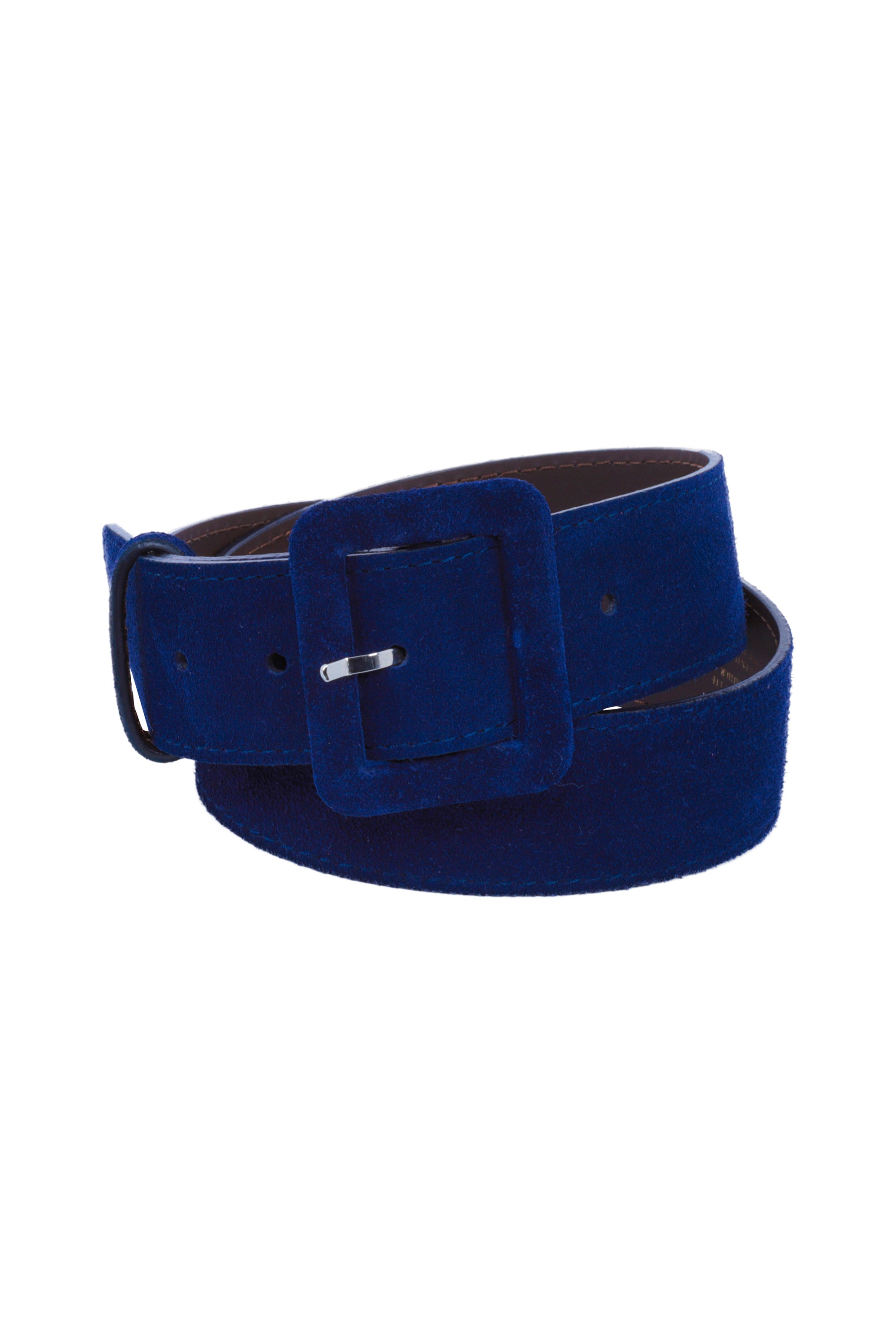 Navy leather belt - Elma
