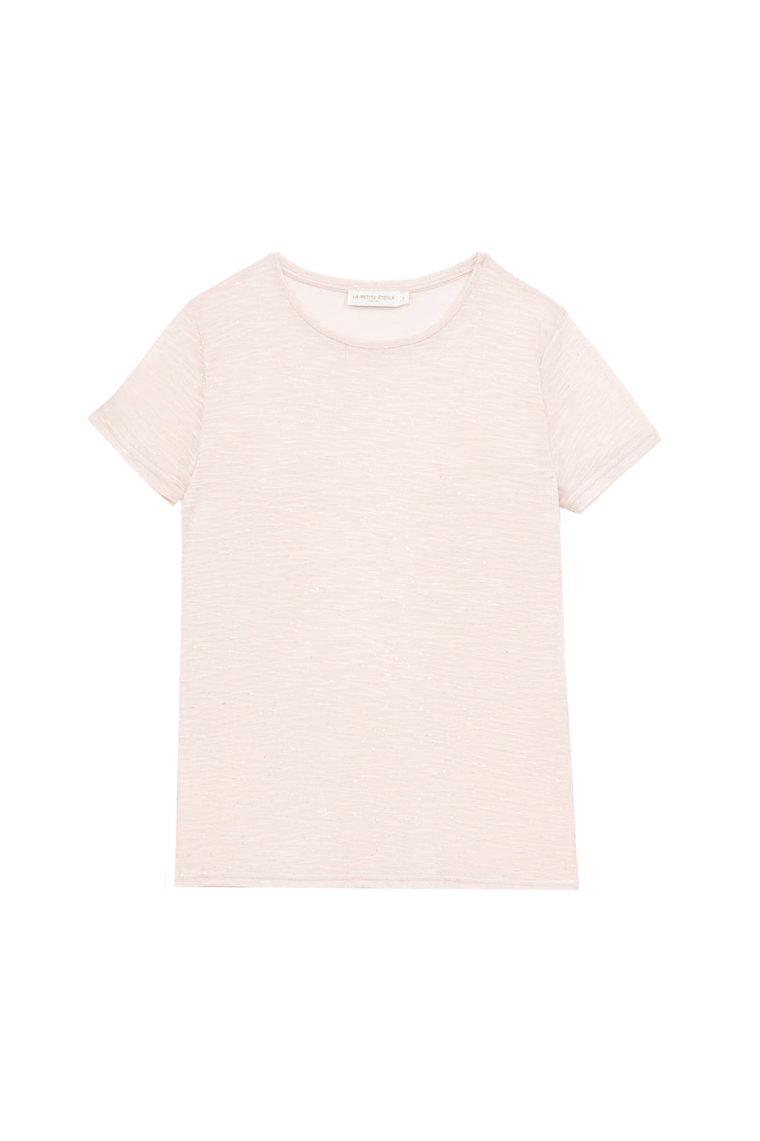 Powder pink crew neck t-shirt - Elva