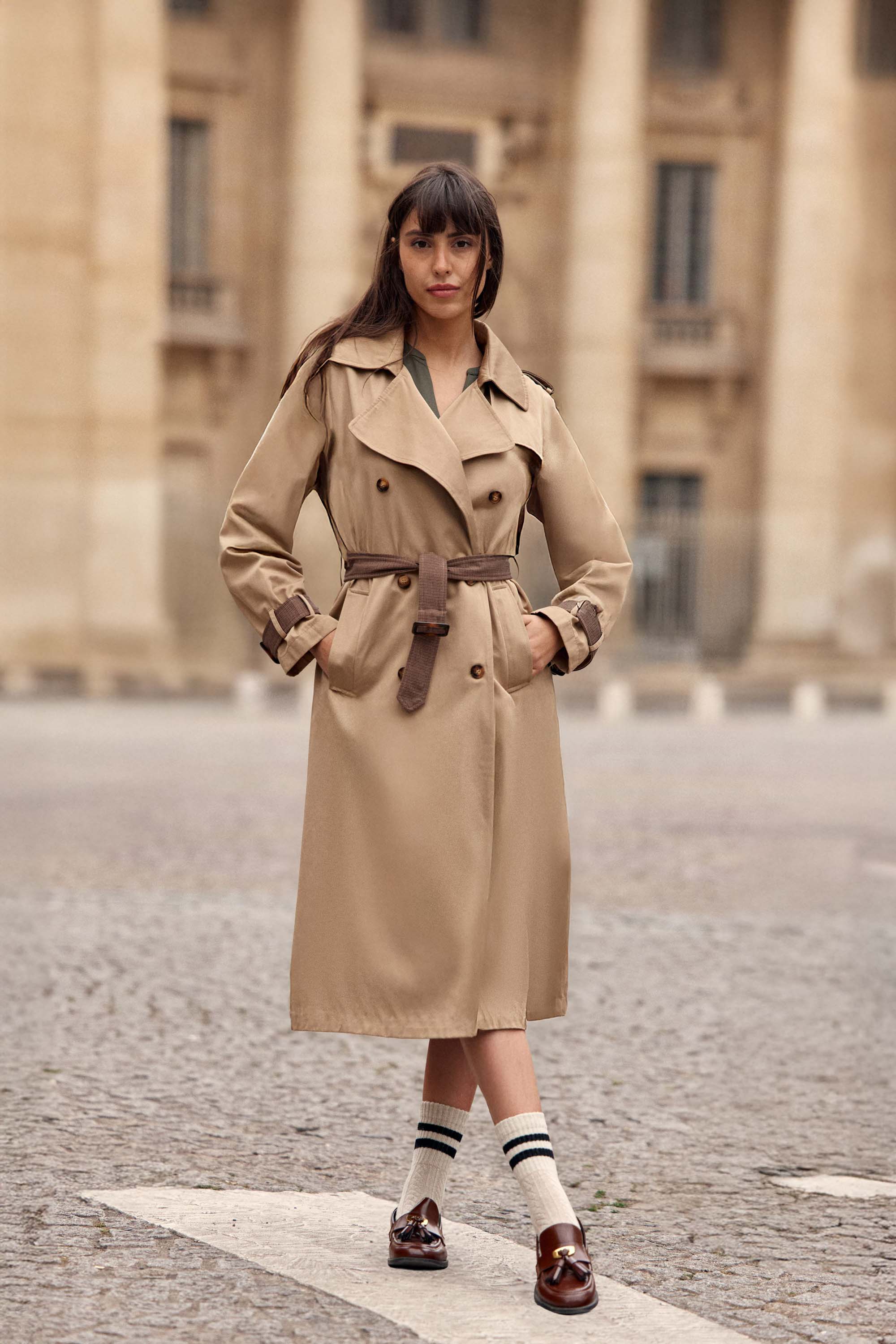 Faraga Trench Coat Camel