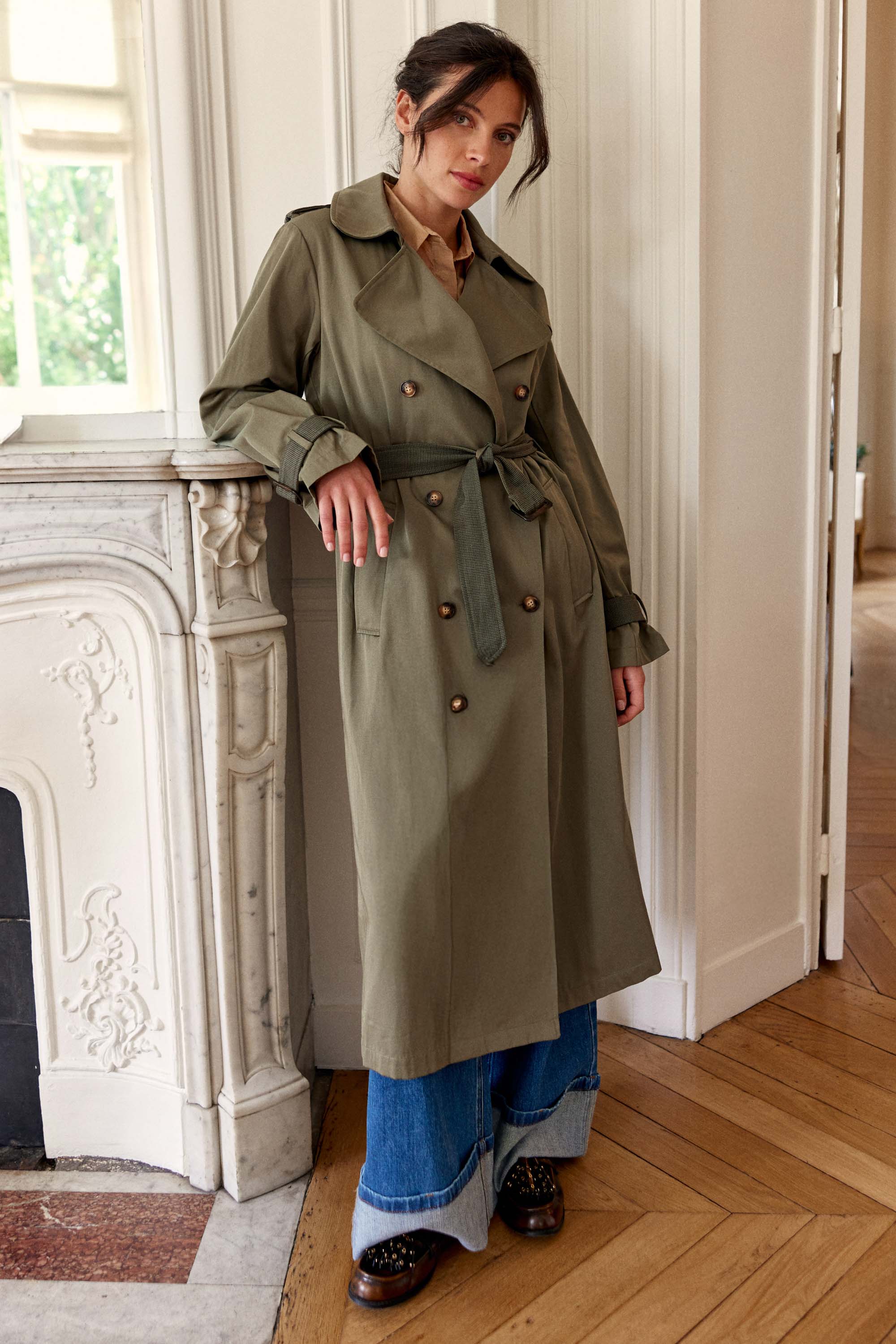 Faraga Trench Coat - Khaki