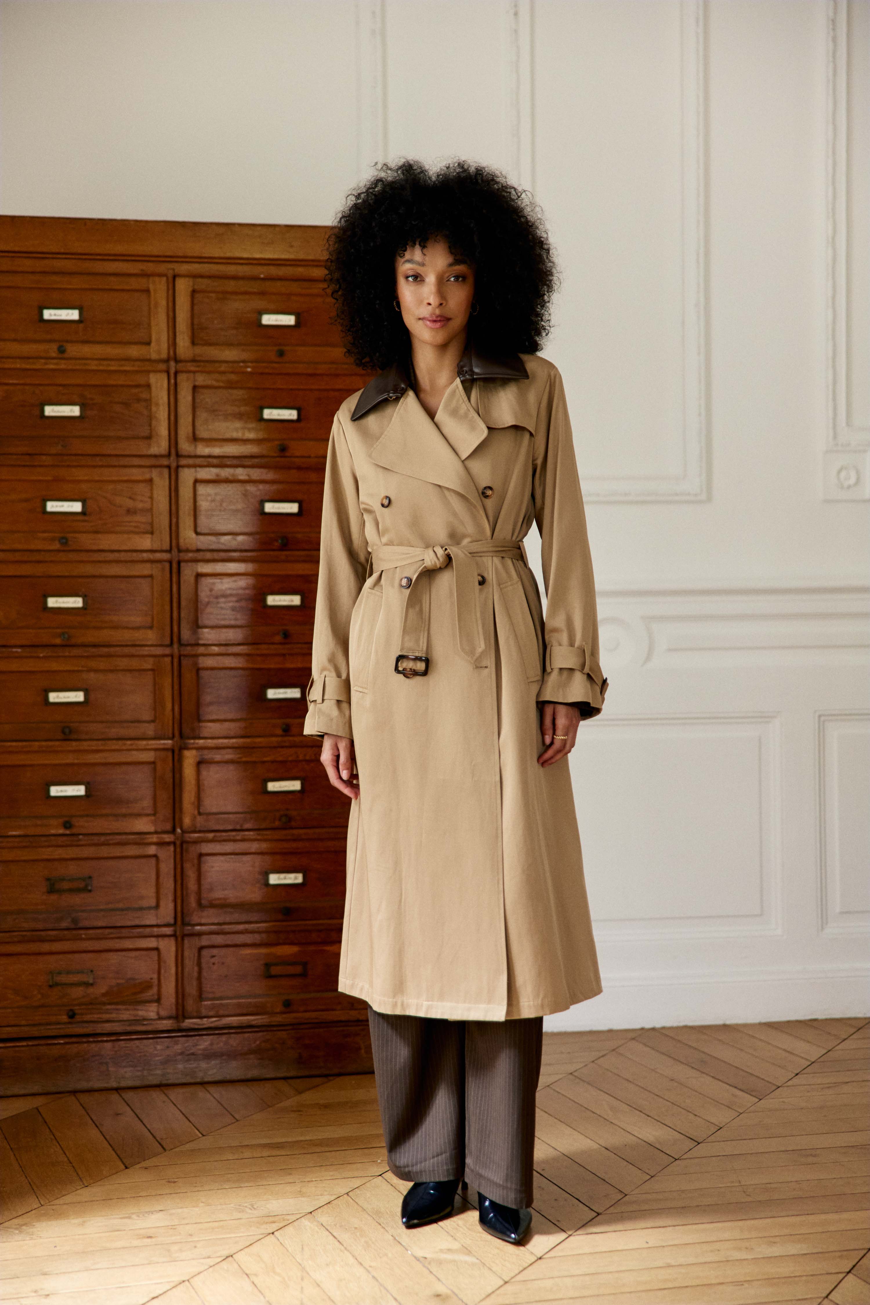 Faragi - Trench-coat midi