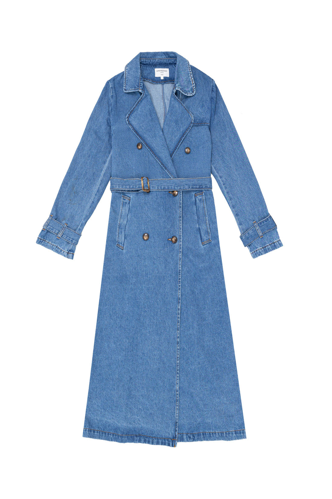 Stone denim trench coat - Farago
