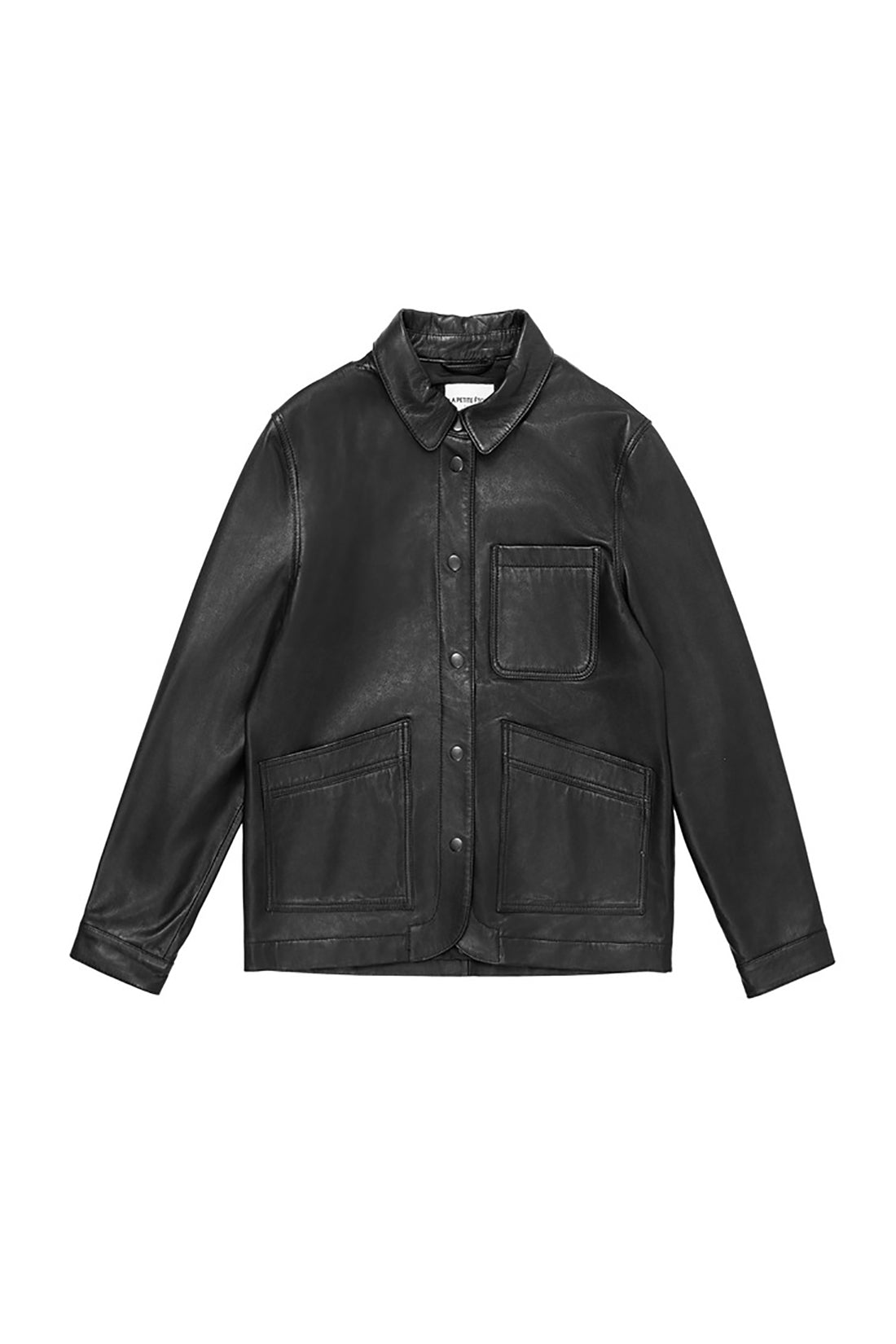 Veste en cuir noir - Fauline