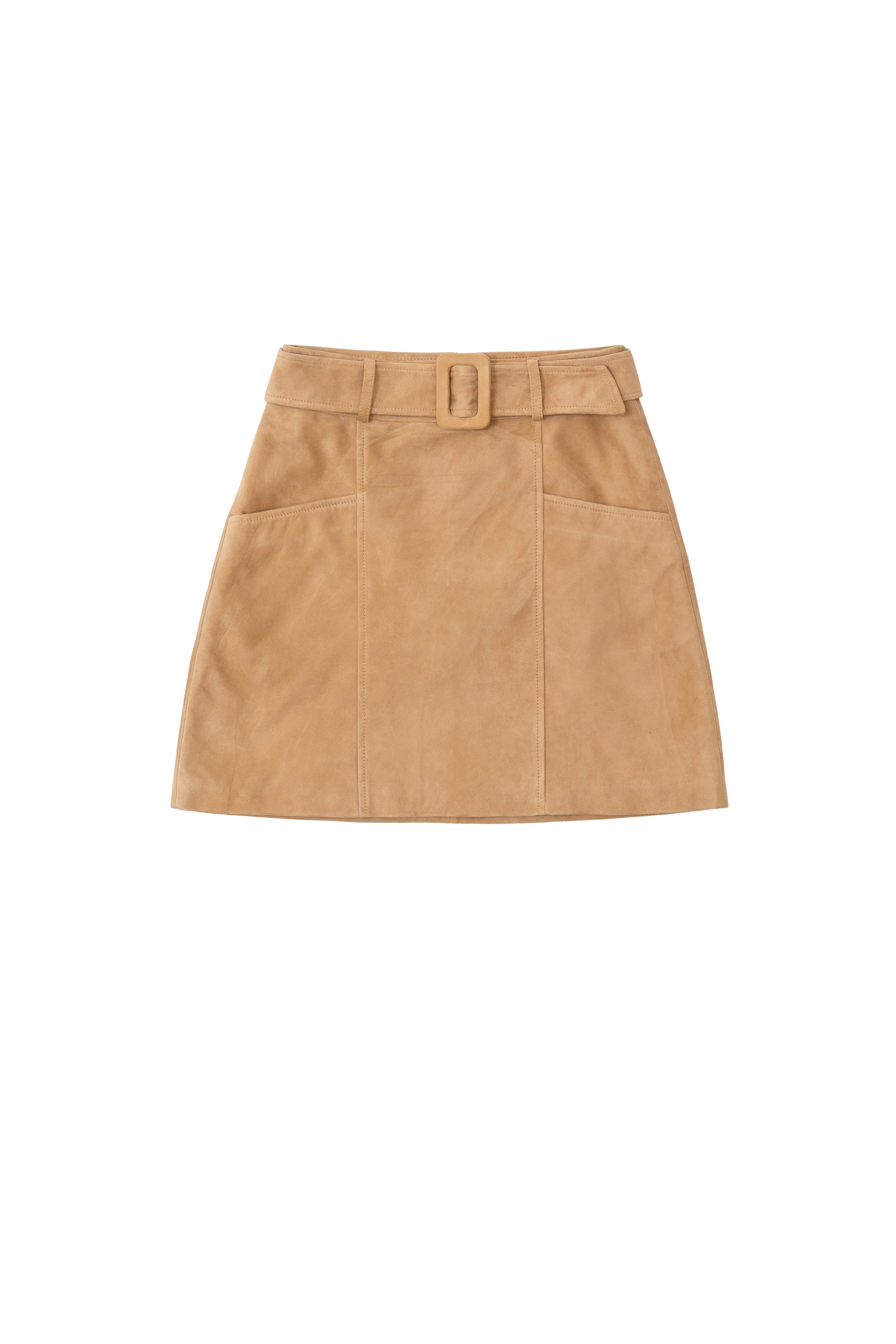 Jupe courte beige - Faustine