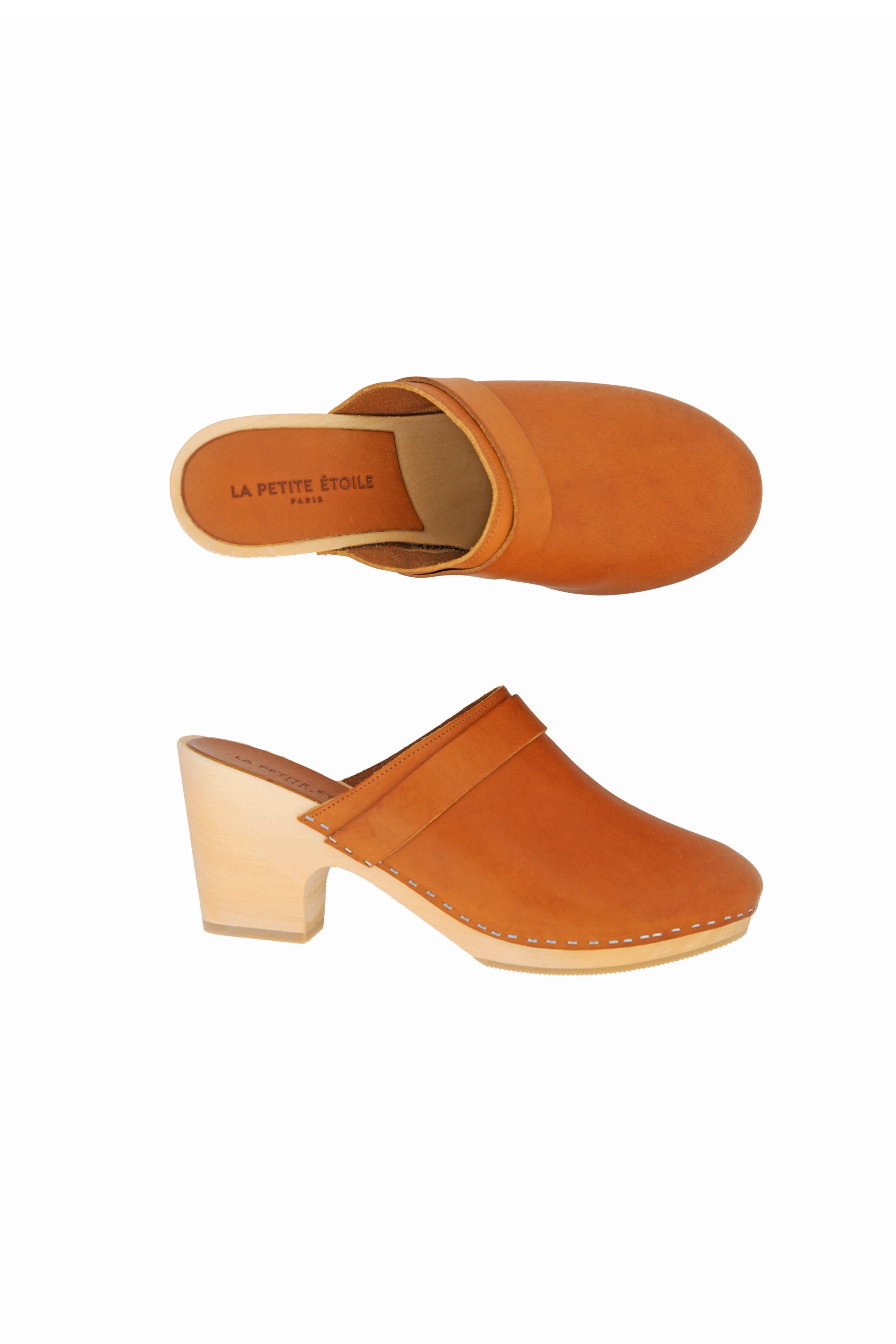 Camel leather clogs - Gabriel