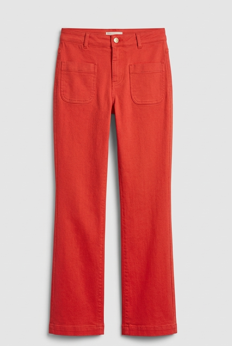 Orangerote Schlagjeans - Sonny