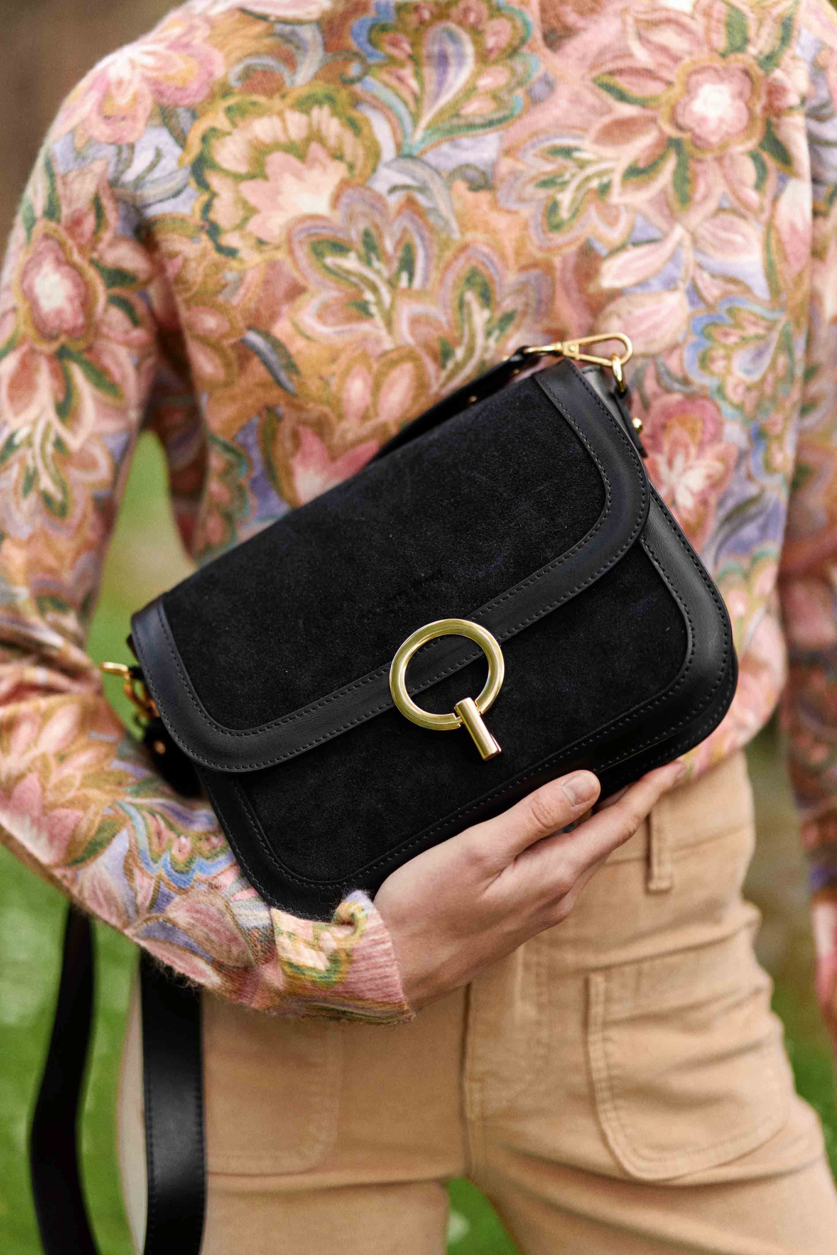 Sac en cuir James - Noir