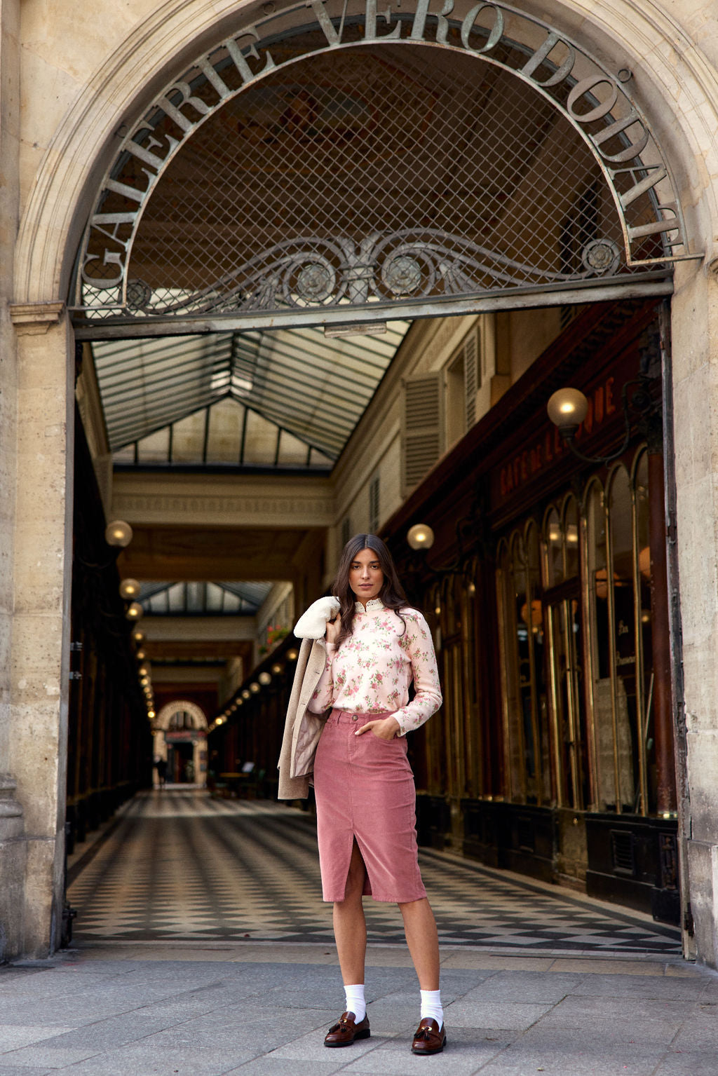Jupe midi vieux rose - Jomia